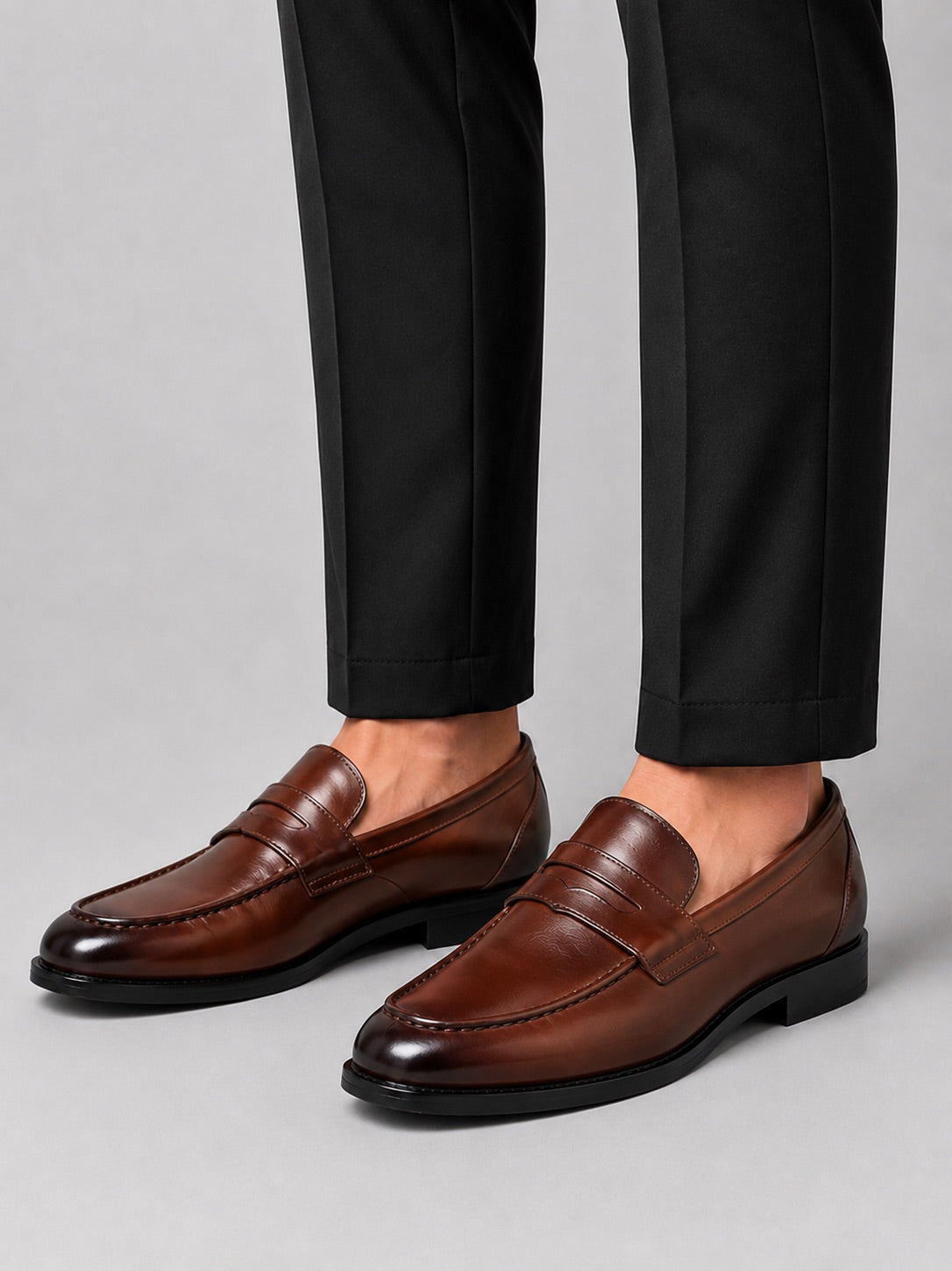 Men’s Genuine Leather Loafers Slip-On Dress Shoes Classic Business Casual Formal Shoes for Office, Party and Wedding Wear