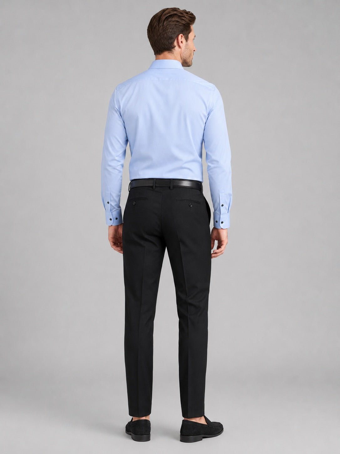 Men’s Button-Down Shirt Long Sleeve Shirt Non-Iron Stretch Dress Shirt for Autumn Business Casual and Office Wear