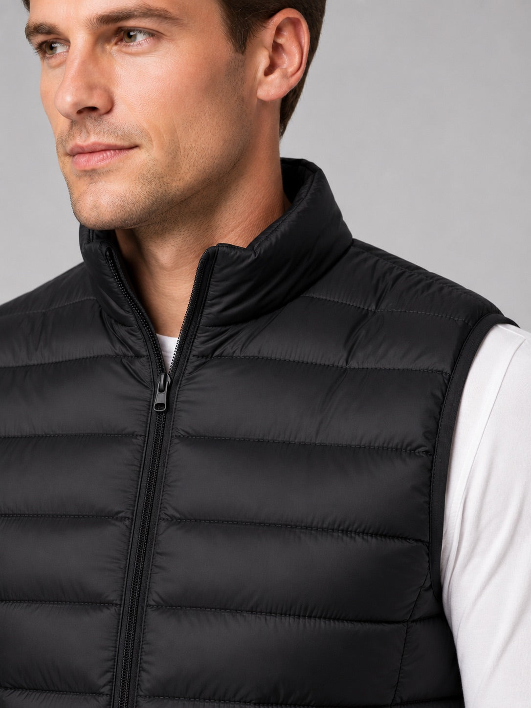 Men’s Down Gilet Ultralight Sleeveless Lightweight Warm Winter Puffer Gilet for Travel and Everyday Wear
