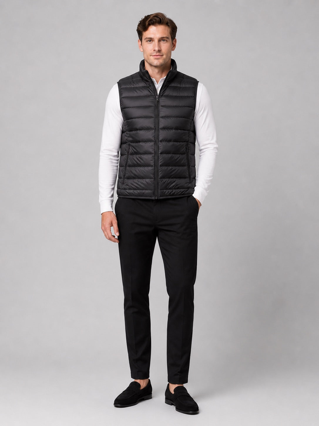 Men’s Down Gilet Ultralight Sleeveless Lightweight Warm Winter Puffer Gilet for Travel and Everyday Wear