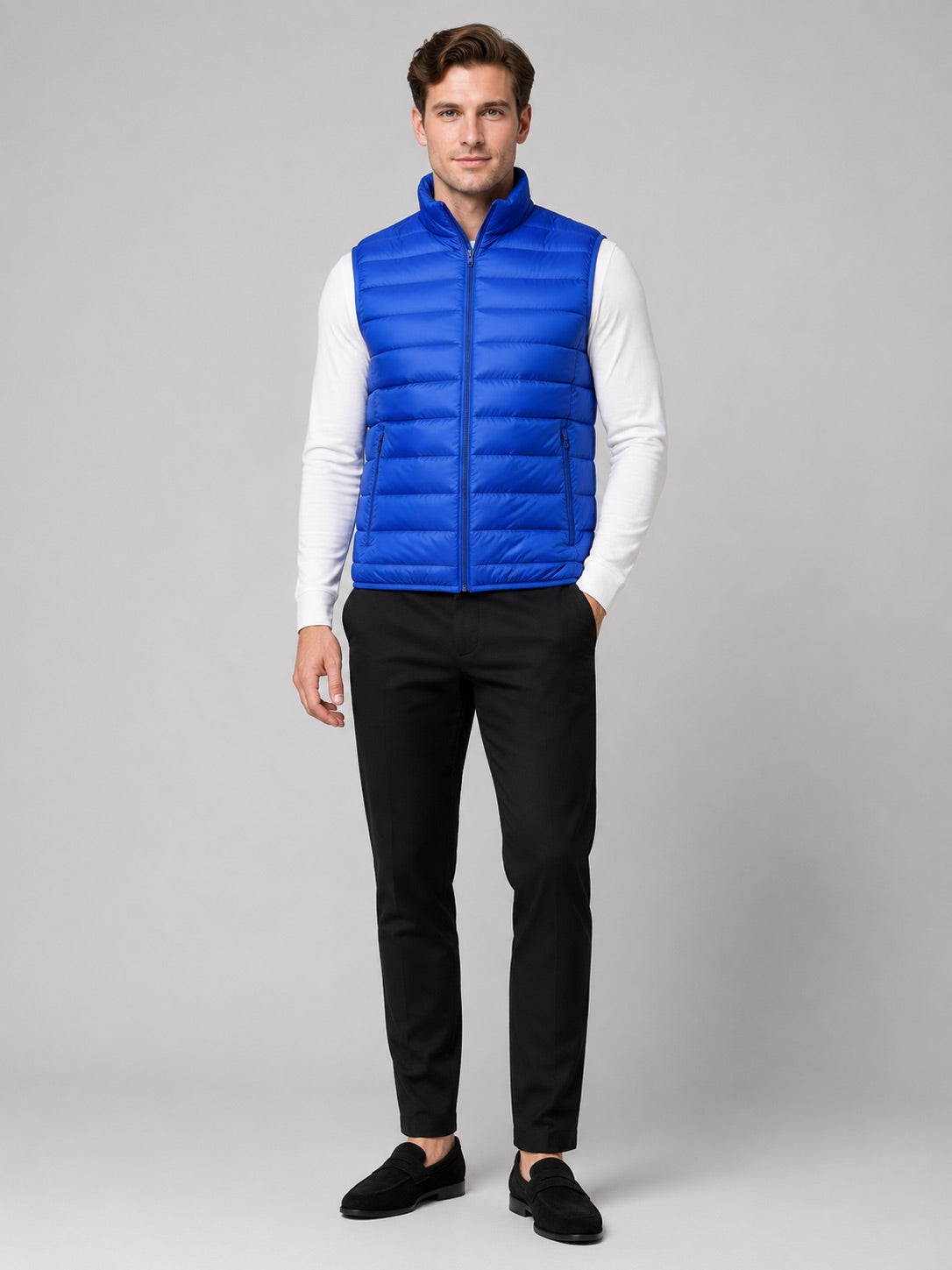 Men’s Down Gilet Ultralight Sleeveless Lightweight Warm Winter Puffer Gilet for Travel and Everyday Wear