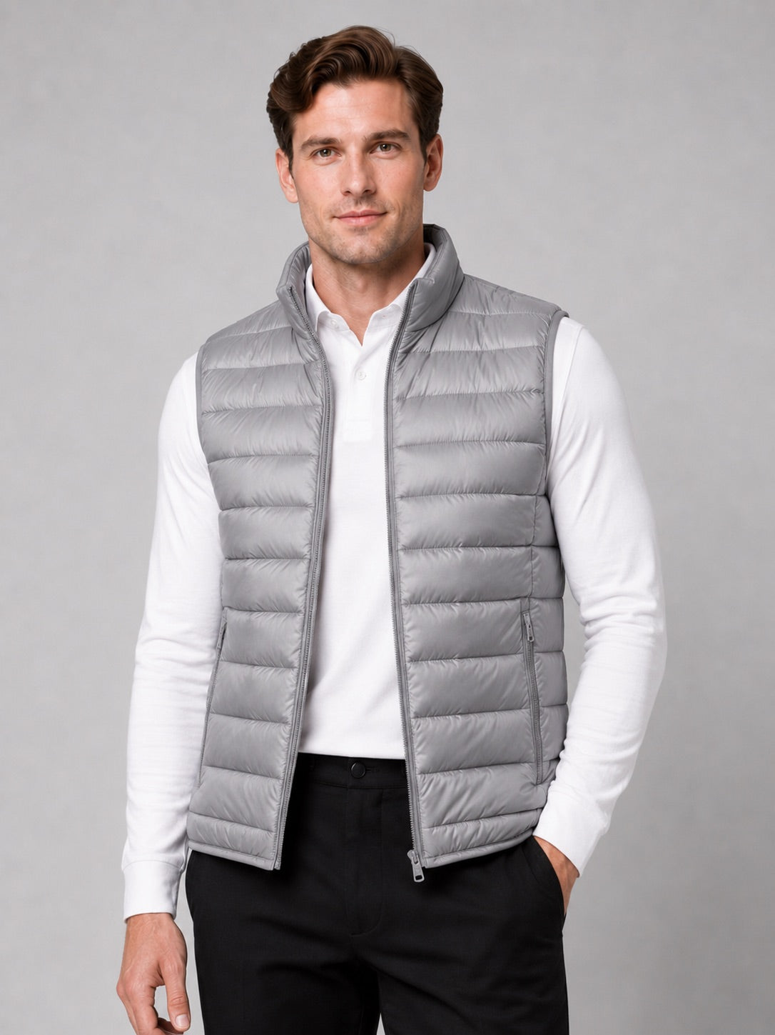 Men’s Down Gilet Ultralight Sleeveless Lightweight Warm Winter Puffer Gilet for Travel and Everyday Wear