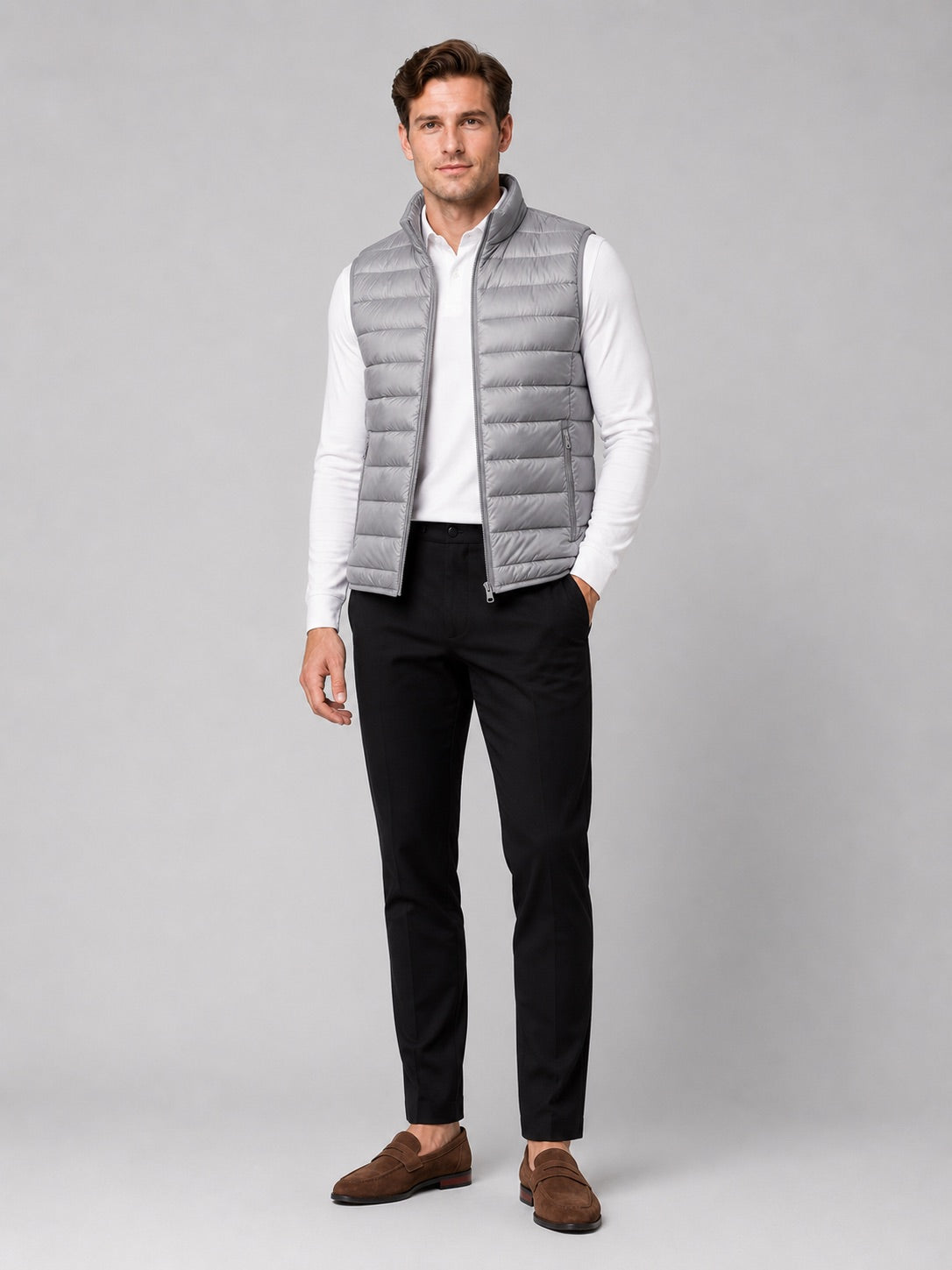 Men’s Down Gilet Ultralight Sleeveless Lightweight Warm Winter Puffer Gilet for Travel and Everyday Wear