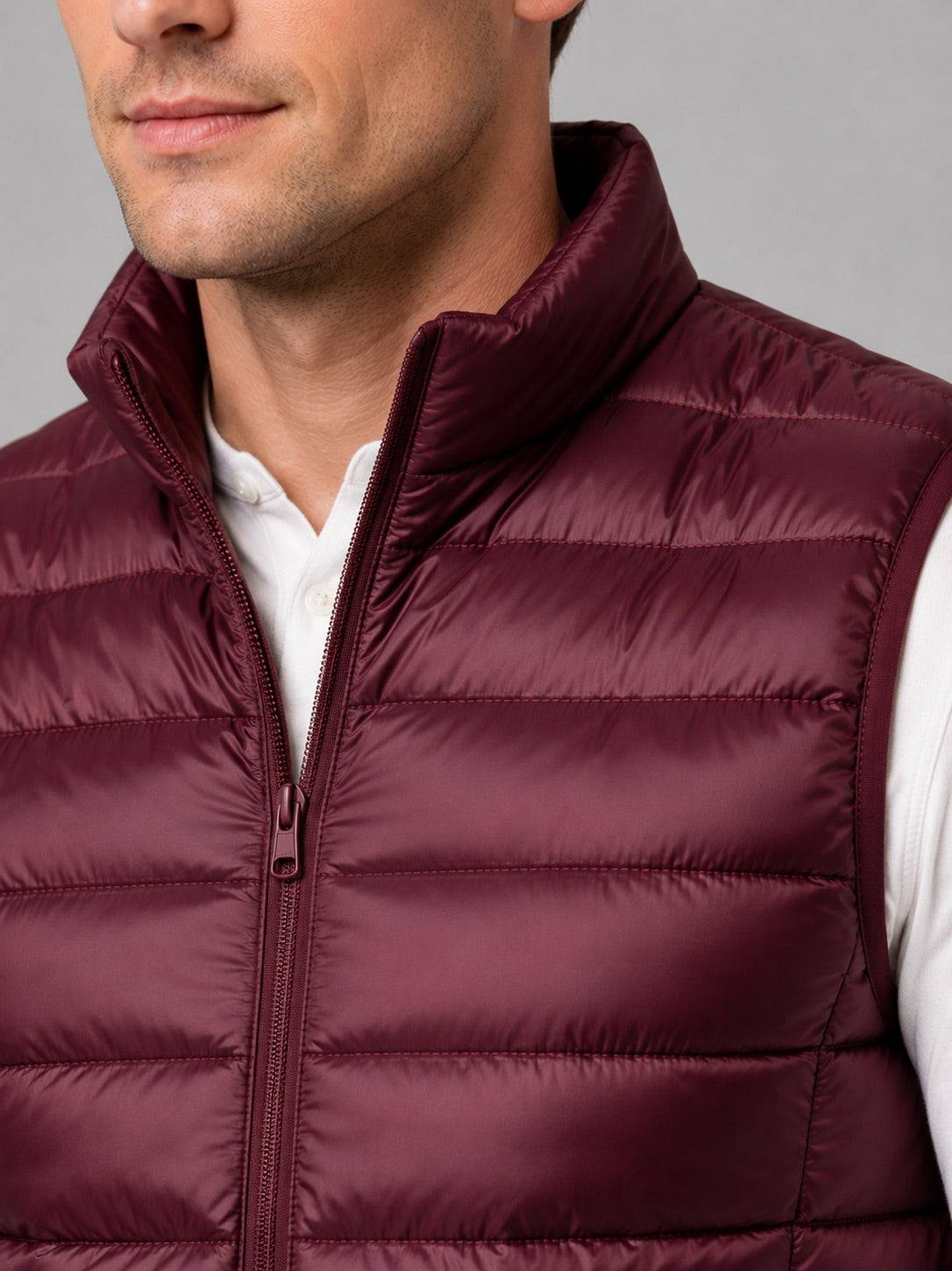 Men’s Down Gilet Ultralight Sleeveless Lightweight Warm Winter Puffer Gilet for Travel and Everyday Wear