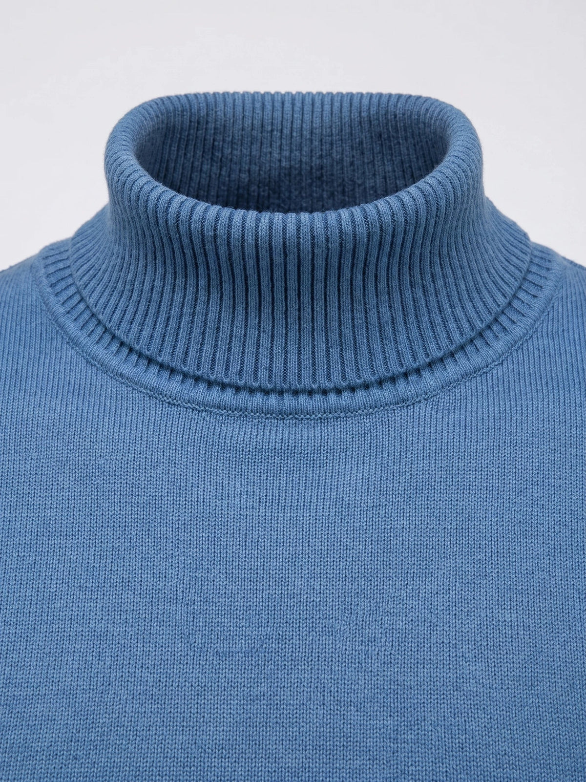 Men's Roll Neck Jumper Slim Fit High Neck Long Sleeve Winter Pullover