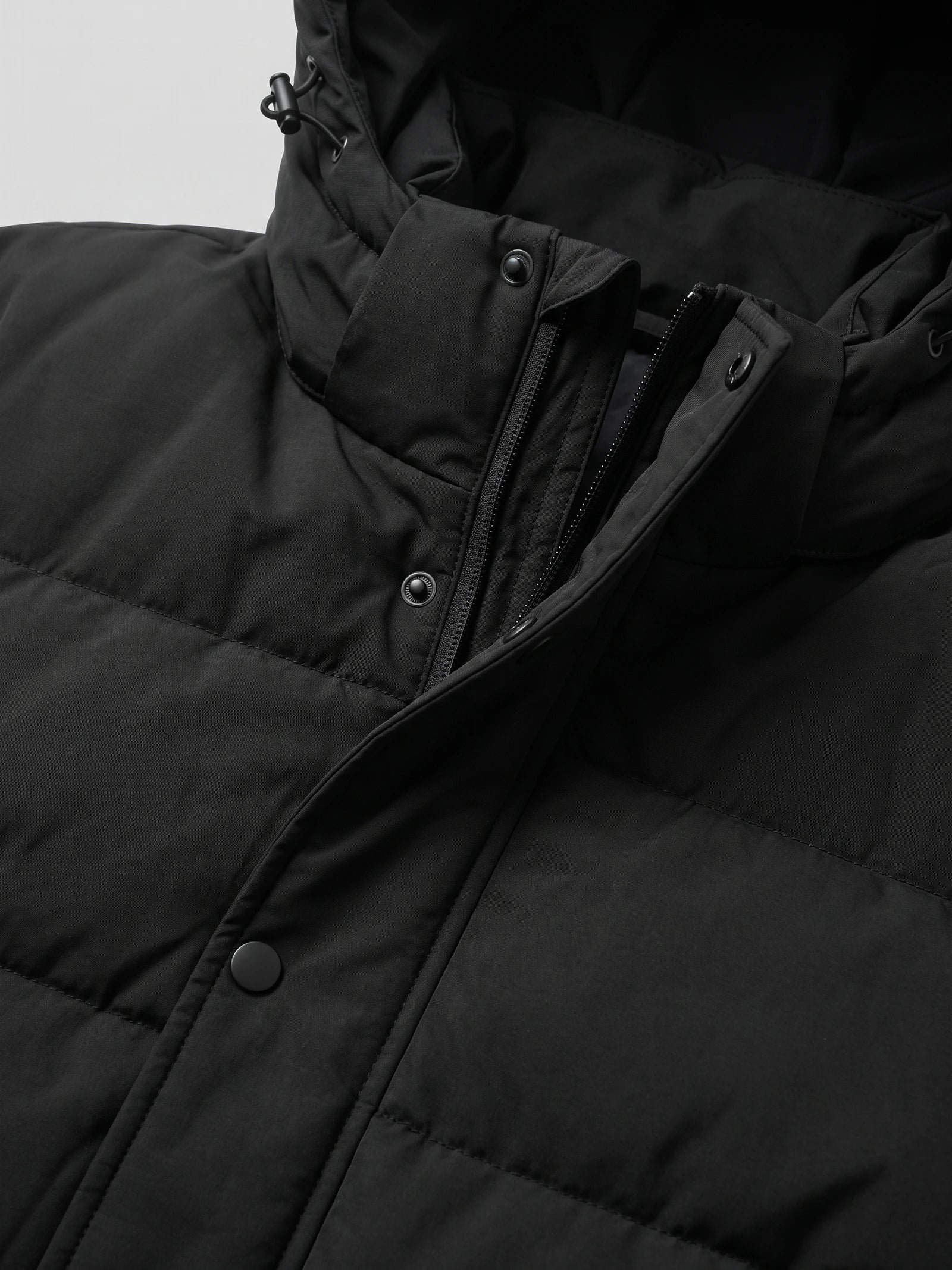 Men's Hooded Puffer Jacket, Water-Resistant Thermal Winter Coat