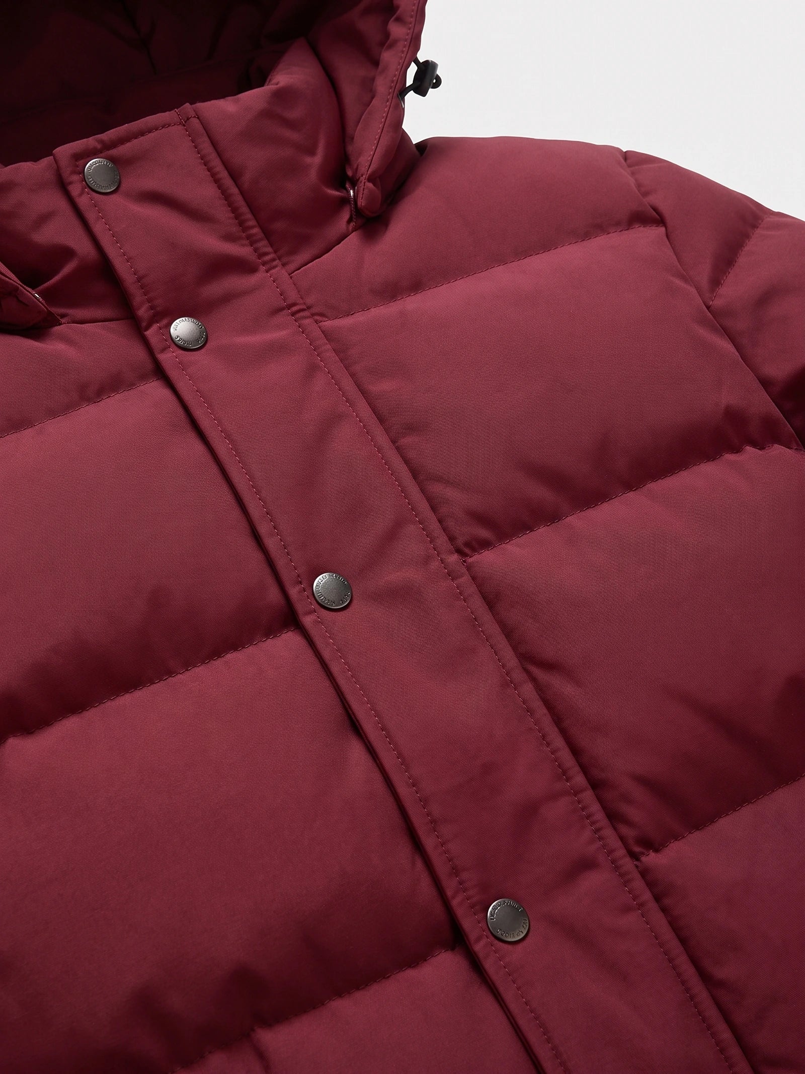 Men's Hooded Puffer Jacket, Water-Resistant Thermal Winter Coat