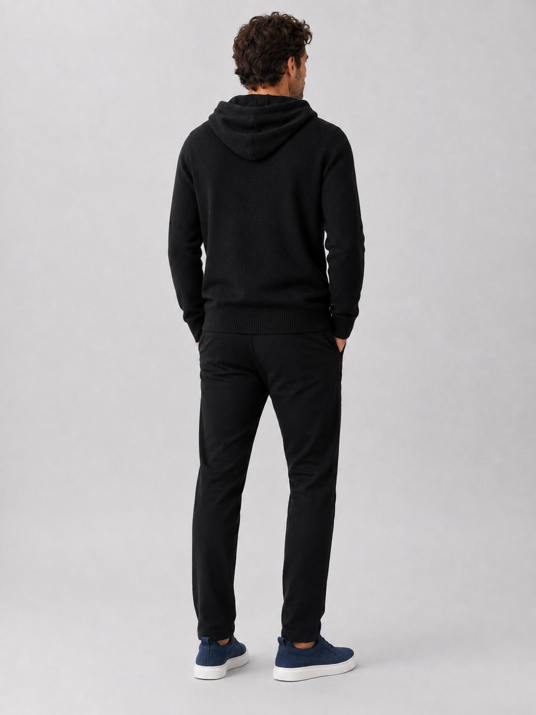 Men’s Wool Hoodie Jumper Knit Autumn Winter Pullover for Casual and Everyday Wear