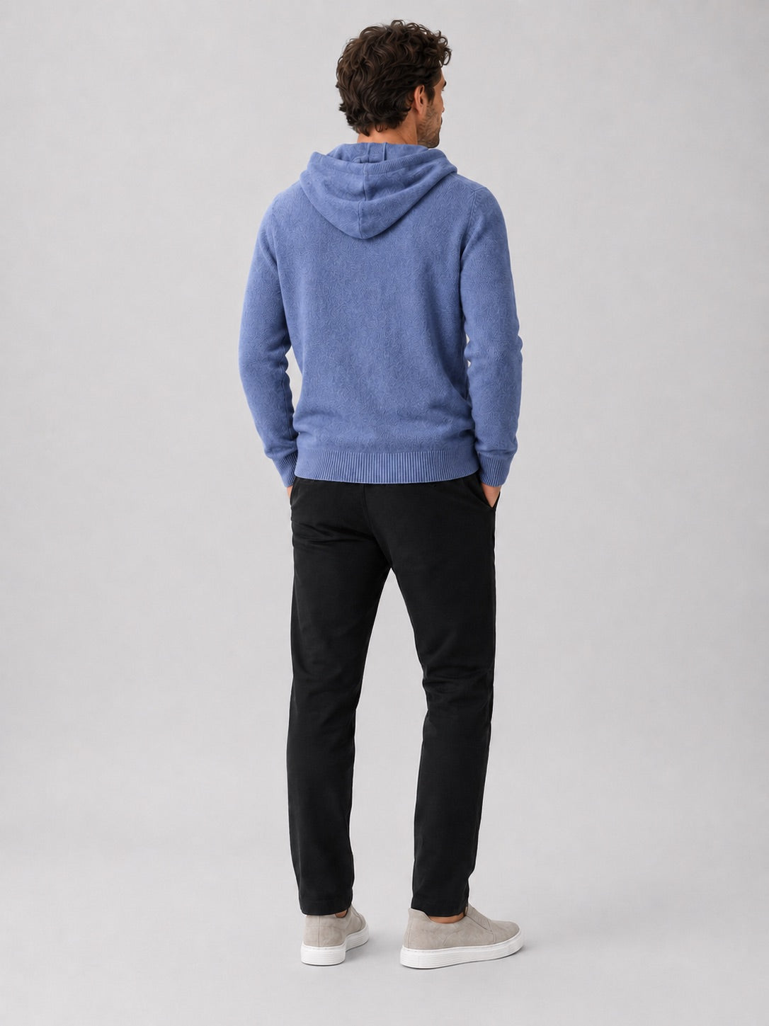 Men’s Wool Hoodie Jumper Knit Autumn Winter Pullover for Casual and Everyday Wear