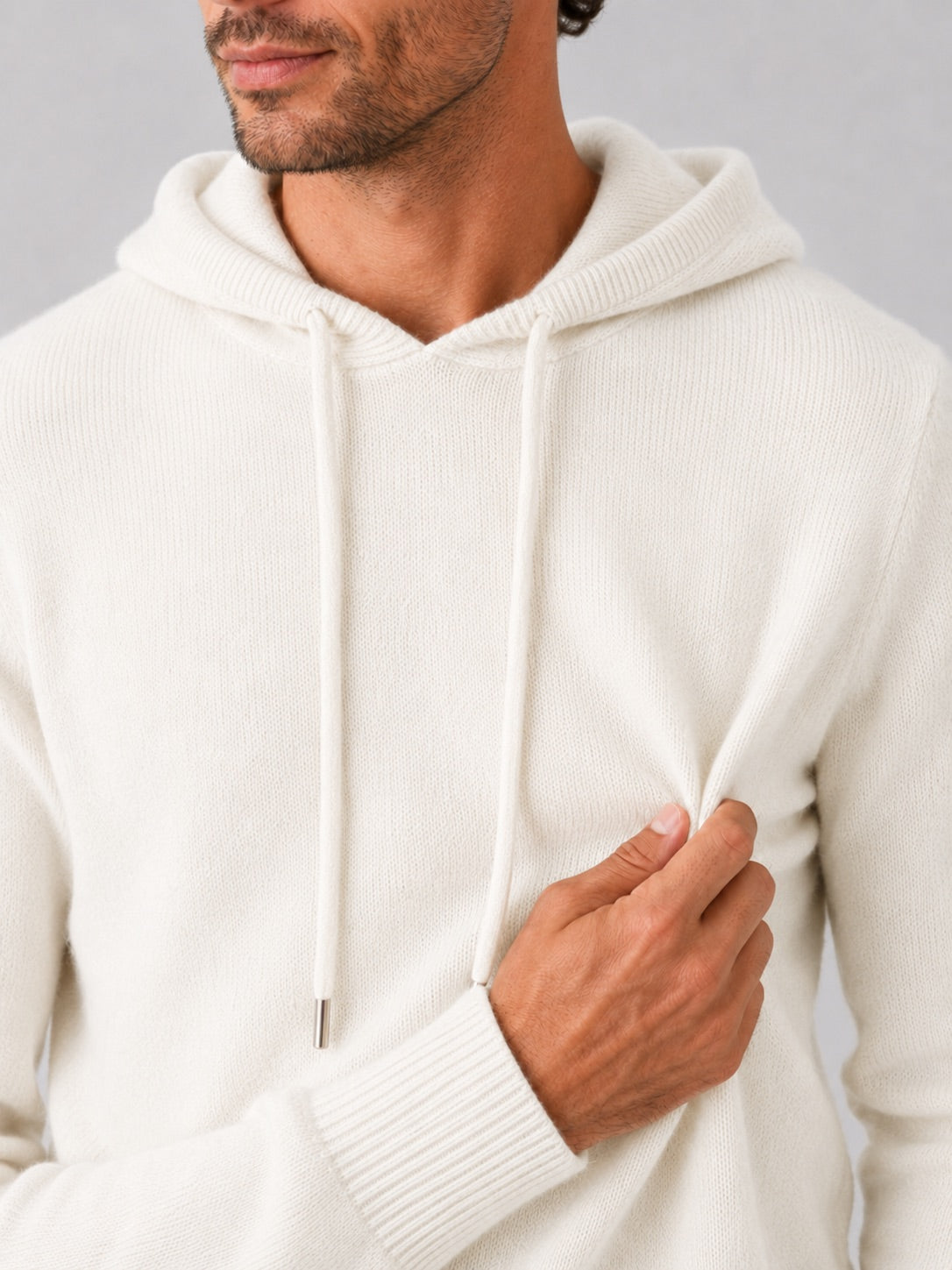 Men’s Wool Hoodie Jumper Knit Autumn Winter Pullover for Casual and Everyday Wear