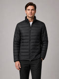 Men’s Down Puffer Jacket Stand Collar Windproof Waterproof Warm Autumn Winter Casual Coat for Outdoor and Everyday Wear