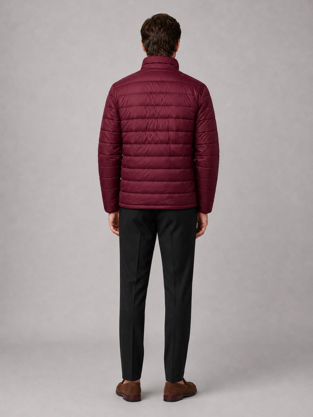 Men’s Down Puffer Jacket Stand Collar Windproof Waterproof Warm Autumn Winter Casual Coat for Outdoor and Everyday Wear