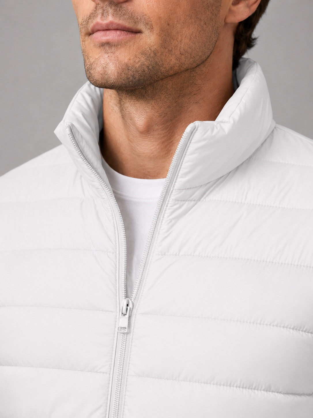 Men’s Down Puffer Jacket Stand Collar Windproof Waterproof Warm Autumn Winter Casual Coat for Outdoor and Everyday Wear