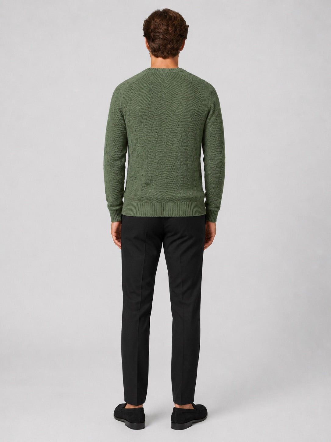 Men’s Crewneck Jumper Knit Autumn Pullover for Casual and Everyday Wear