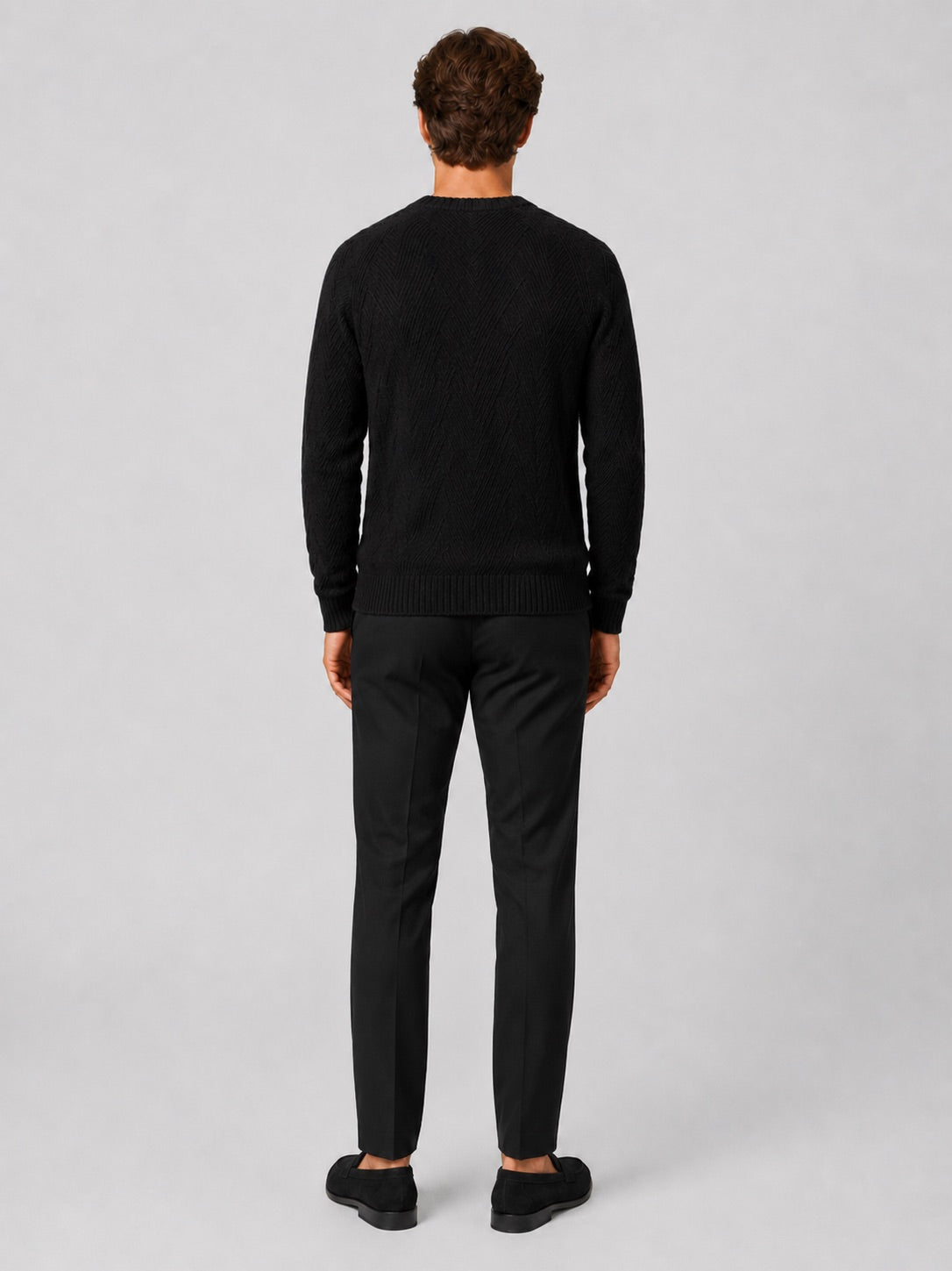 Men’s Crewneck Jumper Knit Autumn Pullover for Casual and Everyday Wear