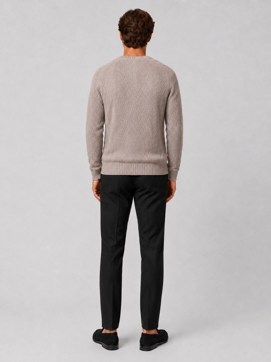 Men’s Crewneck Jumper Knit Autumn Pullover for Casual and Everyday Wear