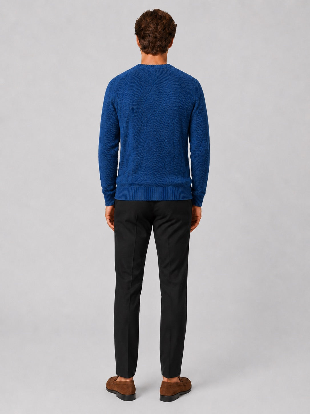 Men’s Crewneck Jumper Knit Autumn Pullover for Casual and Everyday Wear