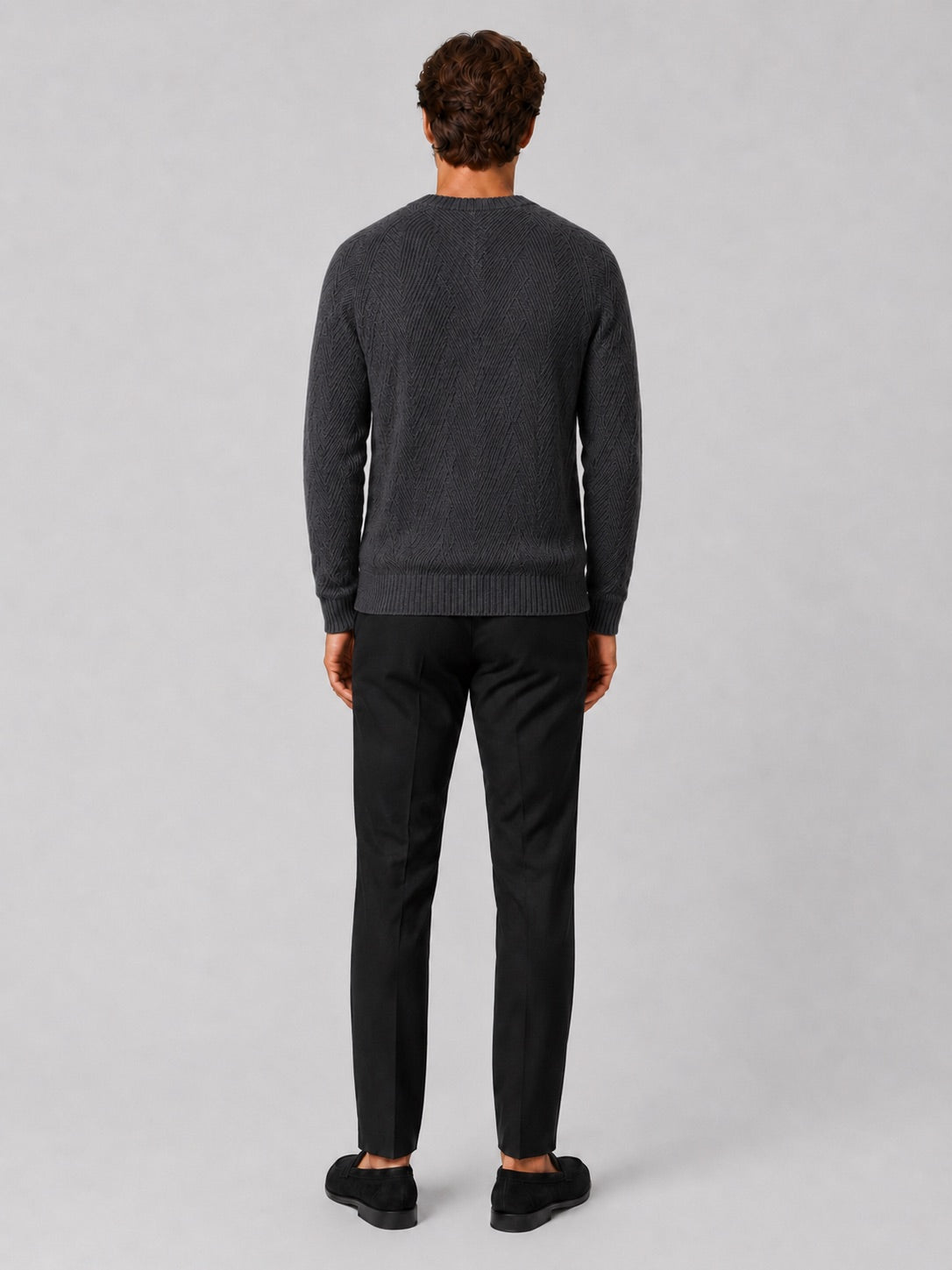 Men’s Crewneck Jumper Knit Autumn Pullover for Casual and Everyday Wear