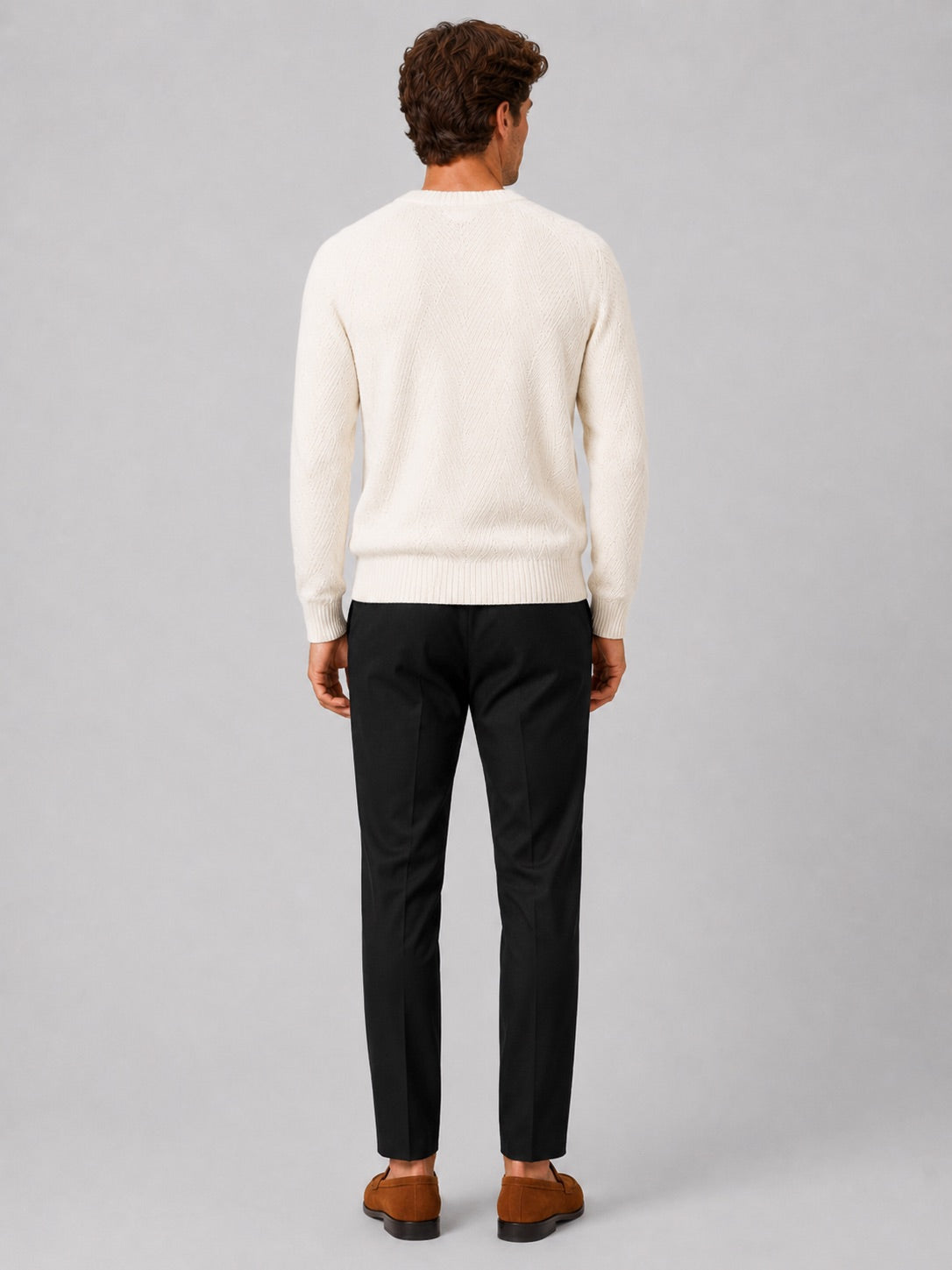Men’s Crewneck Jumper Knit Autumn Pullover for Casual and Everyday Wear