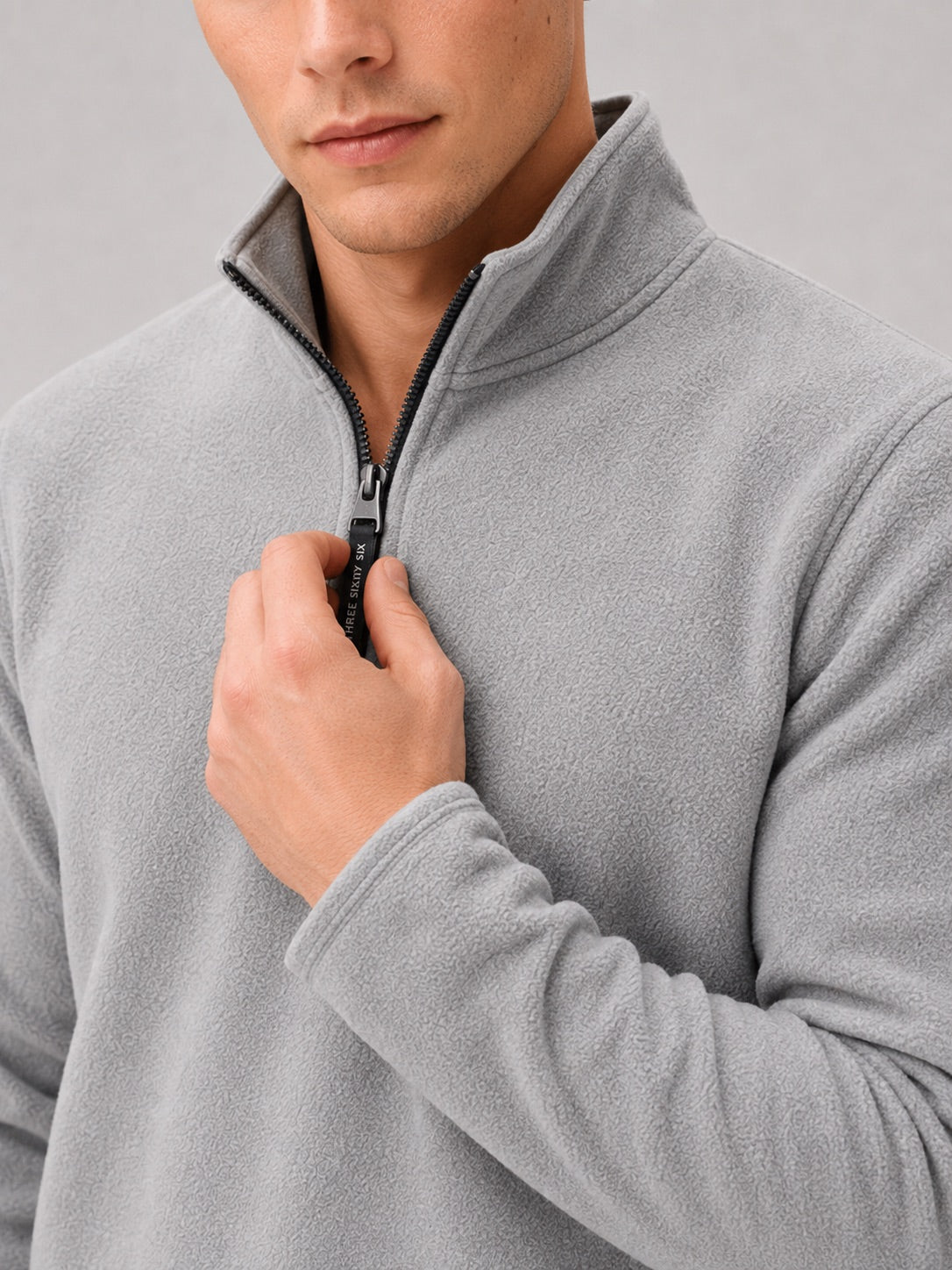 Men’s Quarter Zip Jumper Thick Fleece Warm Winter Pullover for Outdoor and Everyday Wear