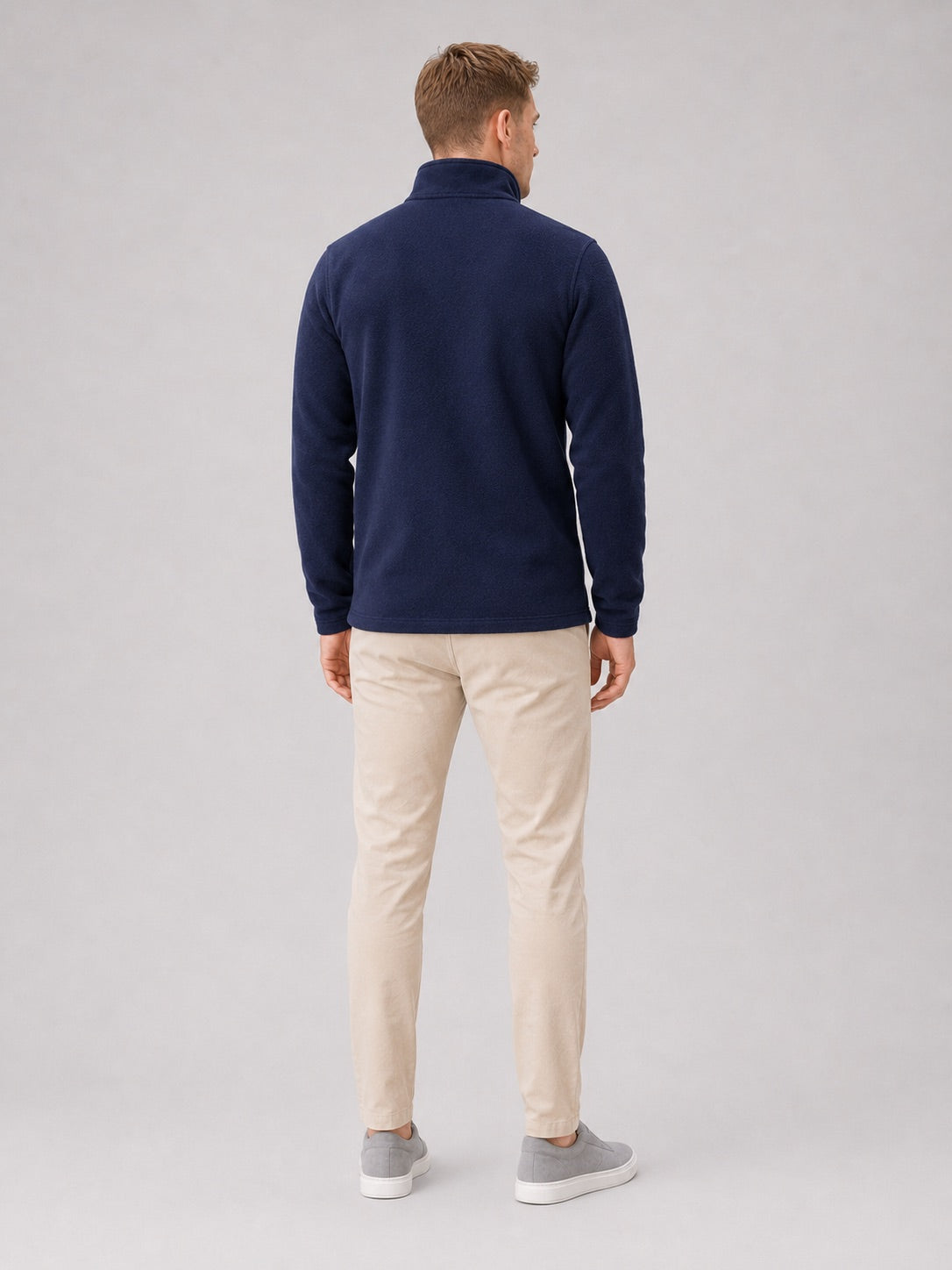 Men’s Quarter Zip Jumper Thick Fleece Warm Winter Pullover for Outdoor and Everyday Wear