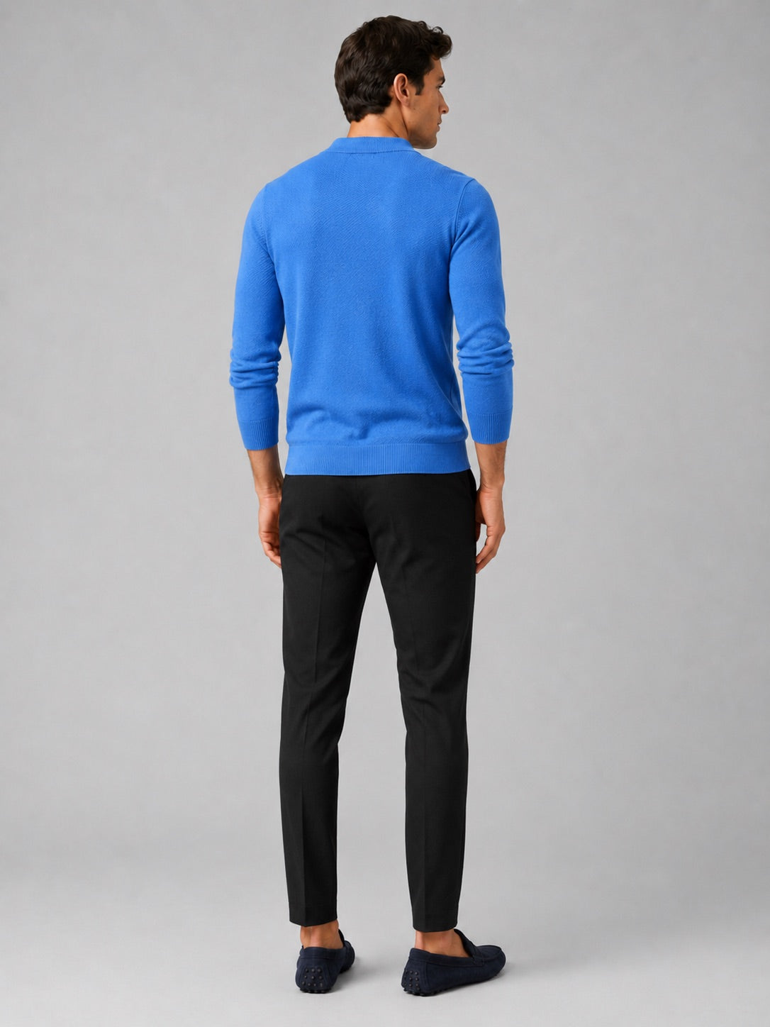 Men’s V-Neck Cardigan Jumper Slim Fit Knit Long Sleeve Spring Autumn Layer for Business Casual and Everyday Wear