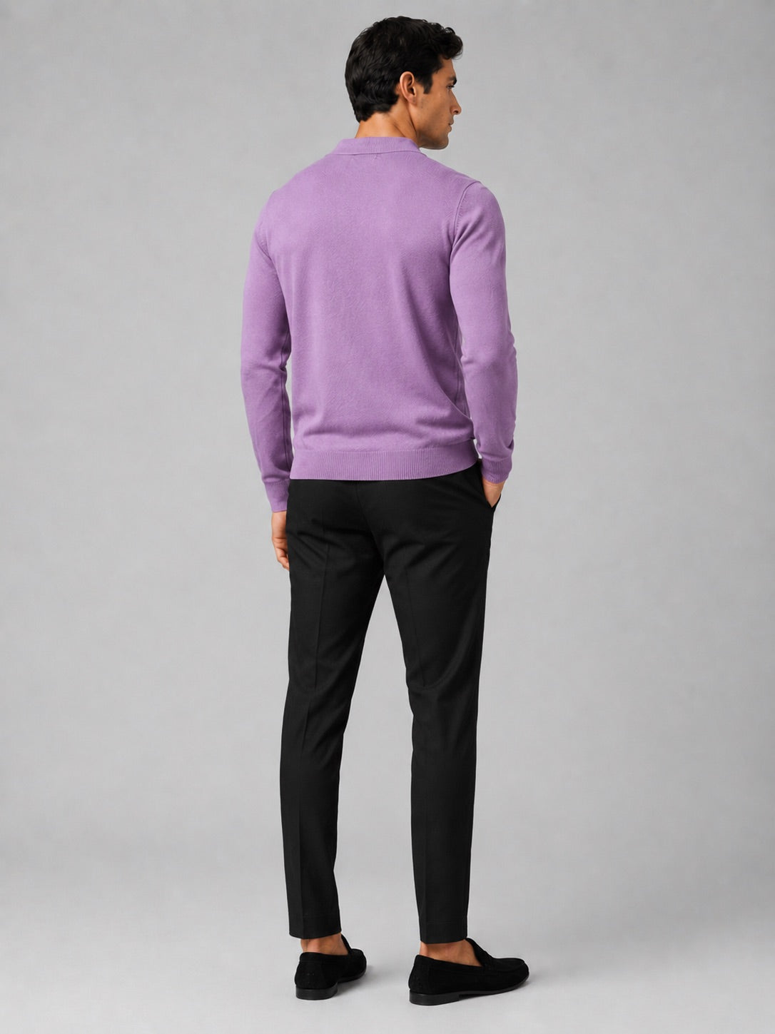 Men’s V-Neck Cardigan Jumper Slim Fit Knit Long Sleeve Spring Autumn Layer for Business Casual and Everyday Wear