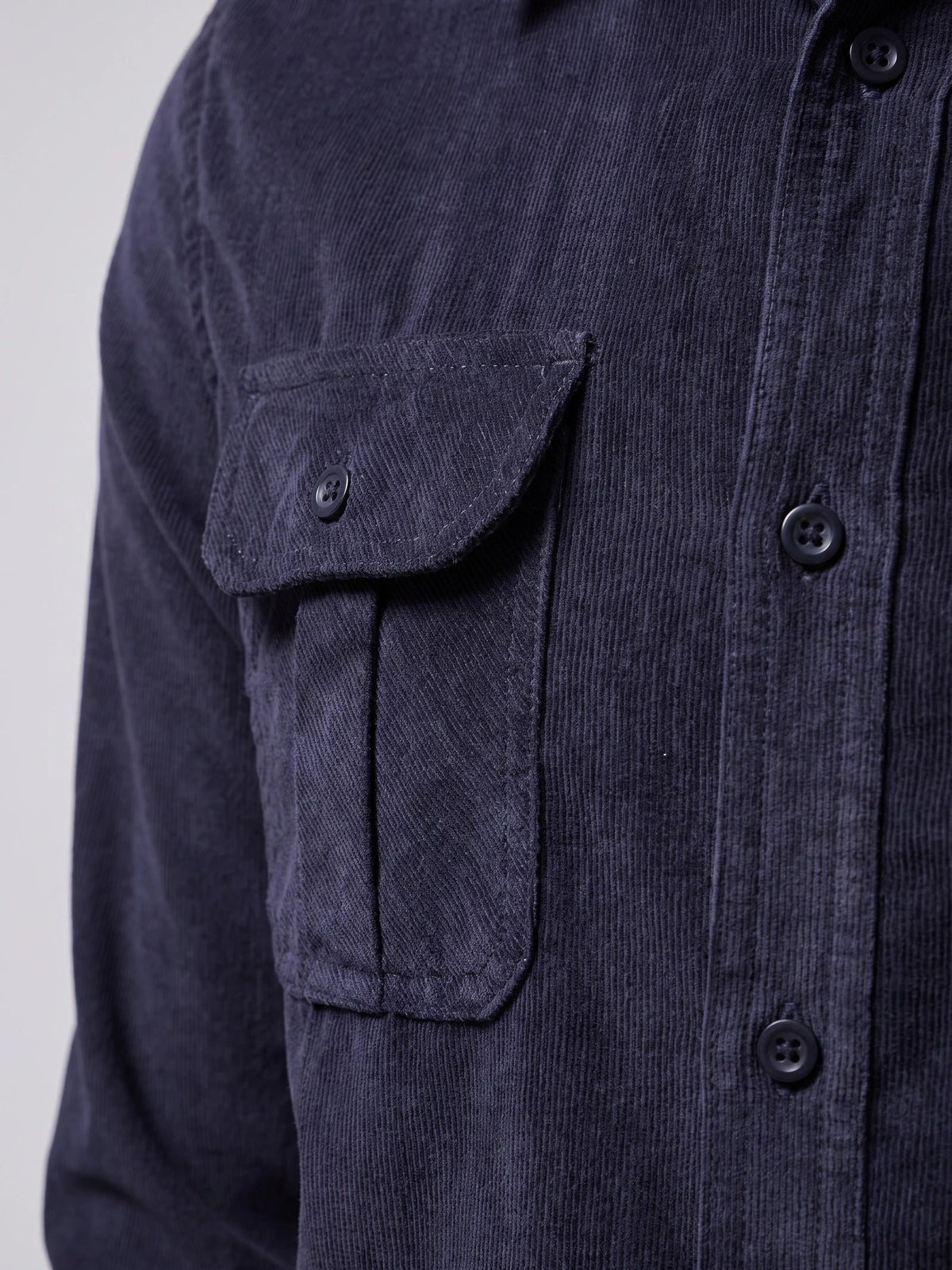 Men's Twill Tweed Shirt, Cotton Corduroy, Slim Fit Business Casual Autumn Shirt