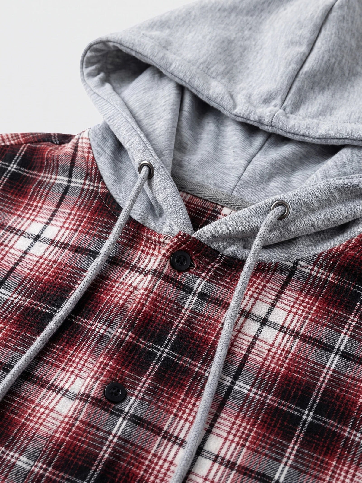 Men's Flannel Jacket, Hooded Check Long Sleeve Autumn Jacket