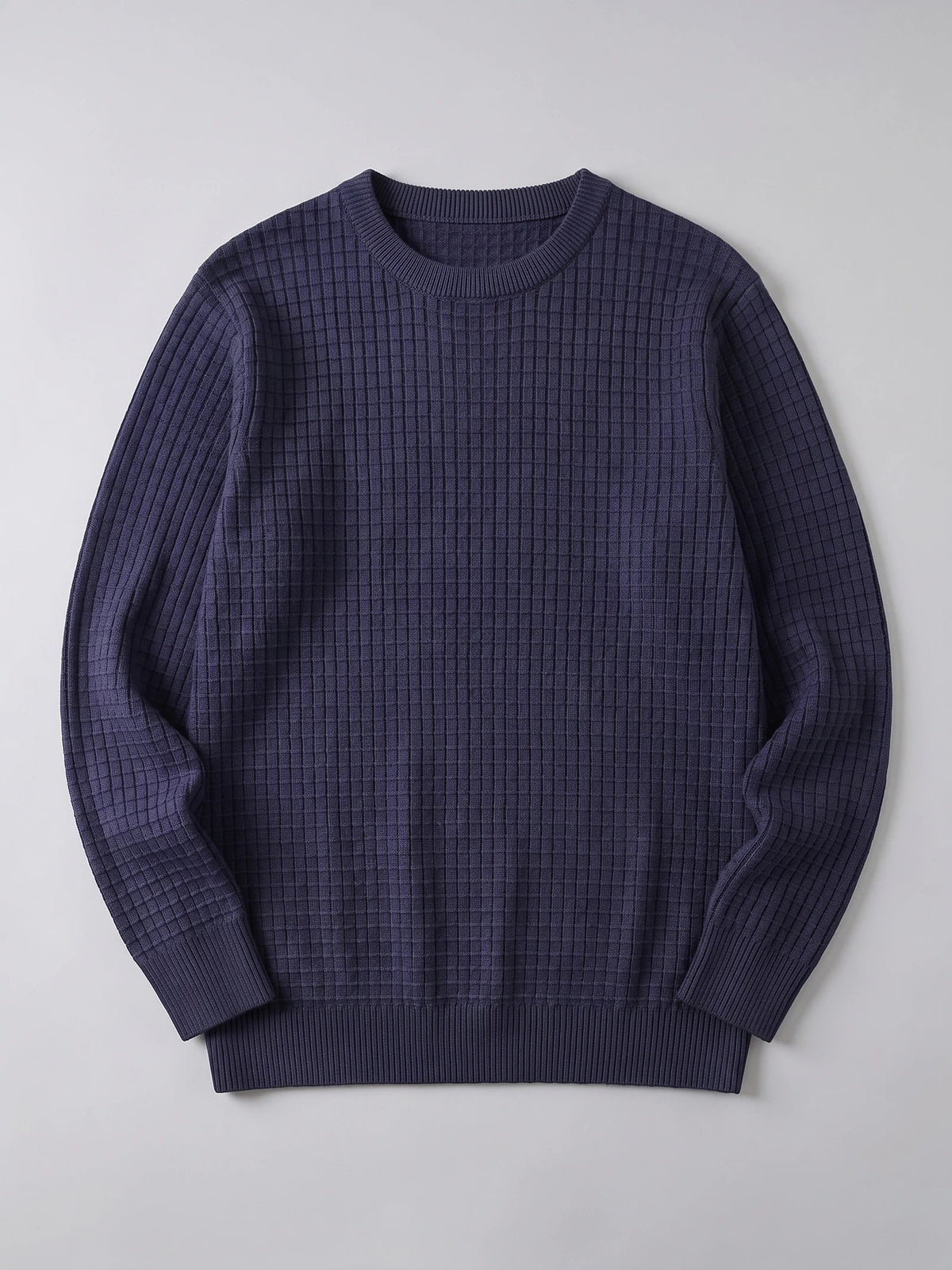 Men's Crewneck Jumper, Solid Colour Spring Outdoor Jogging Top