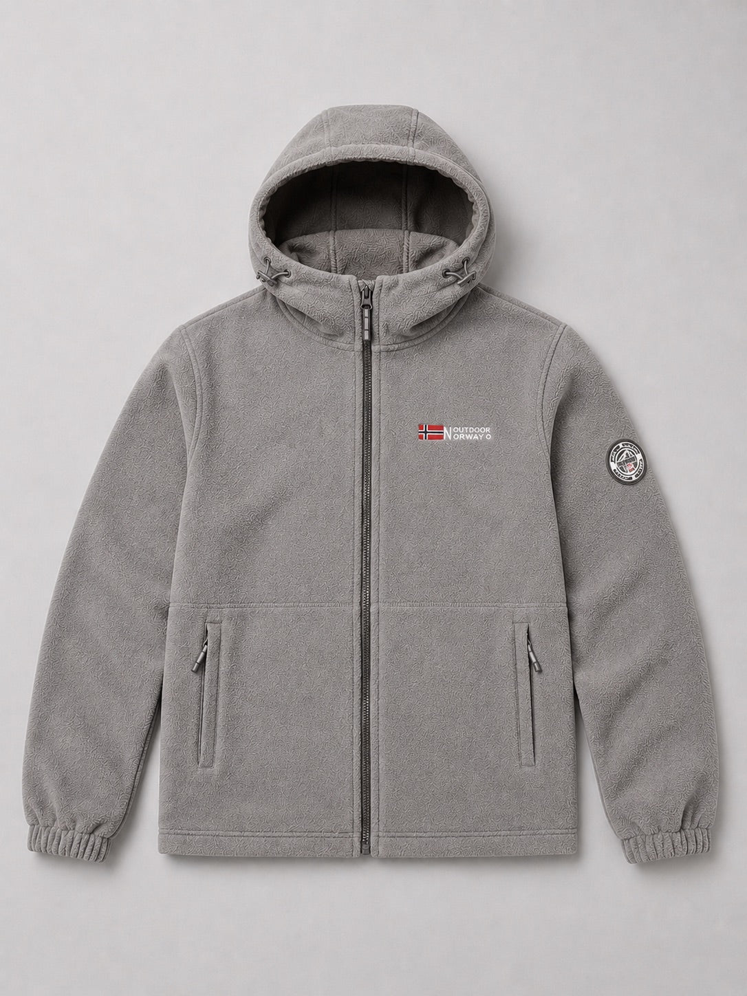 Men’s Hooded Fleece Jacket Windproof Thick Warm Winter Jacket for Hiking and Outdoor Wear