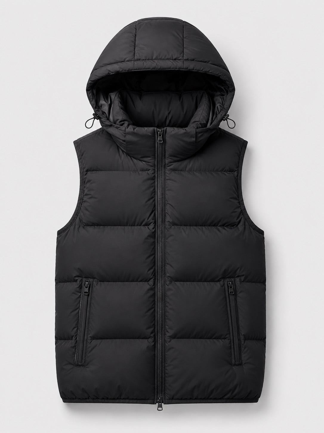 Men’s Hooded Puffer Gilet Thick Warm Autumn Winter Jacket for Casual and Outdoor Wear
