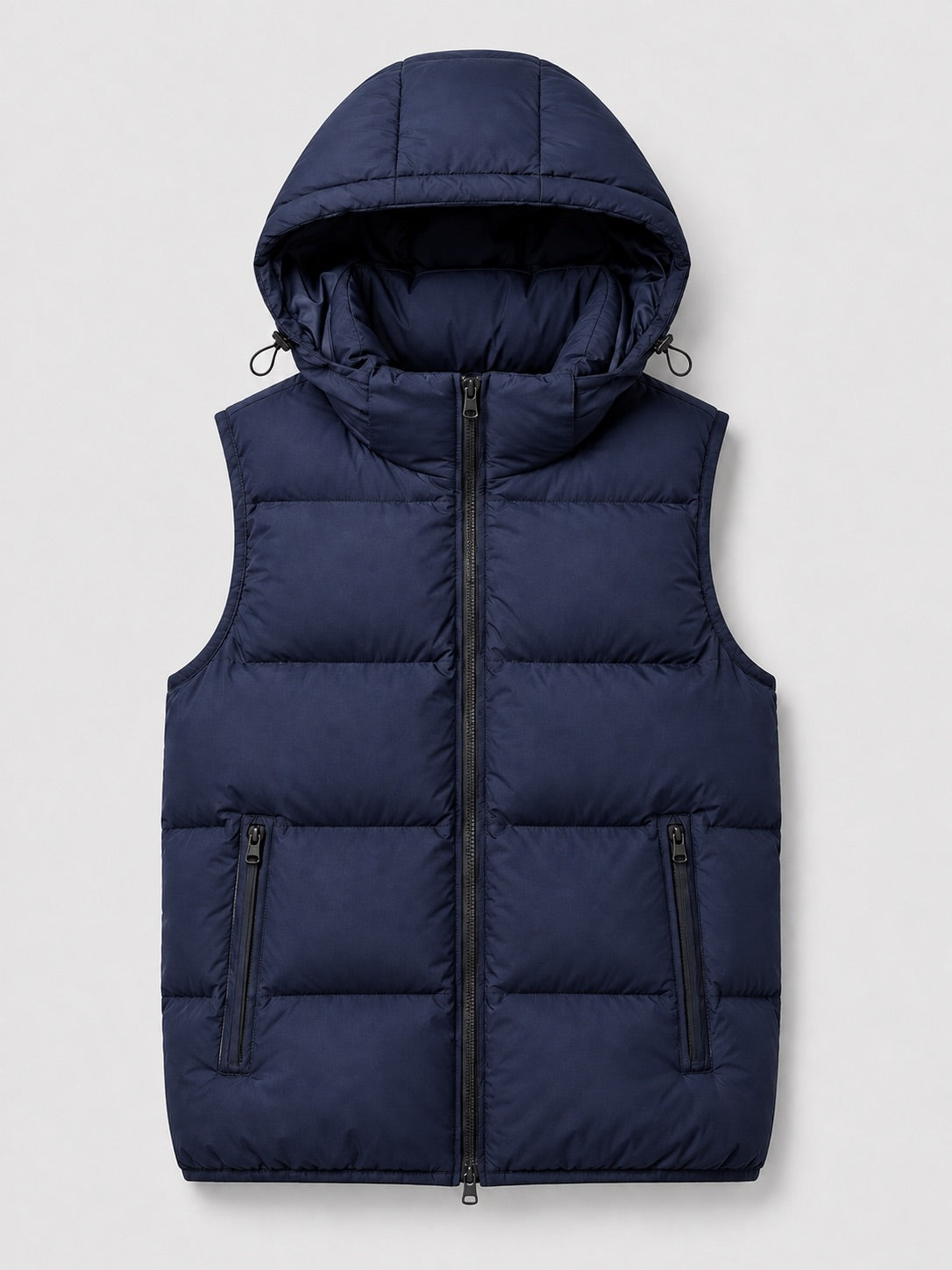 Men’s Hooded Puffer Gilet Thick Warm Autumn Winter Jacket for Casual and Outdoor Wear