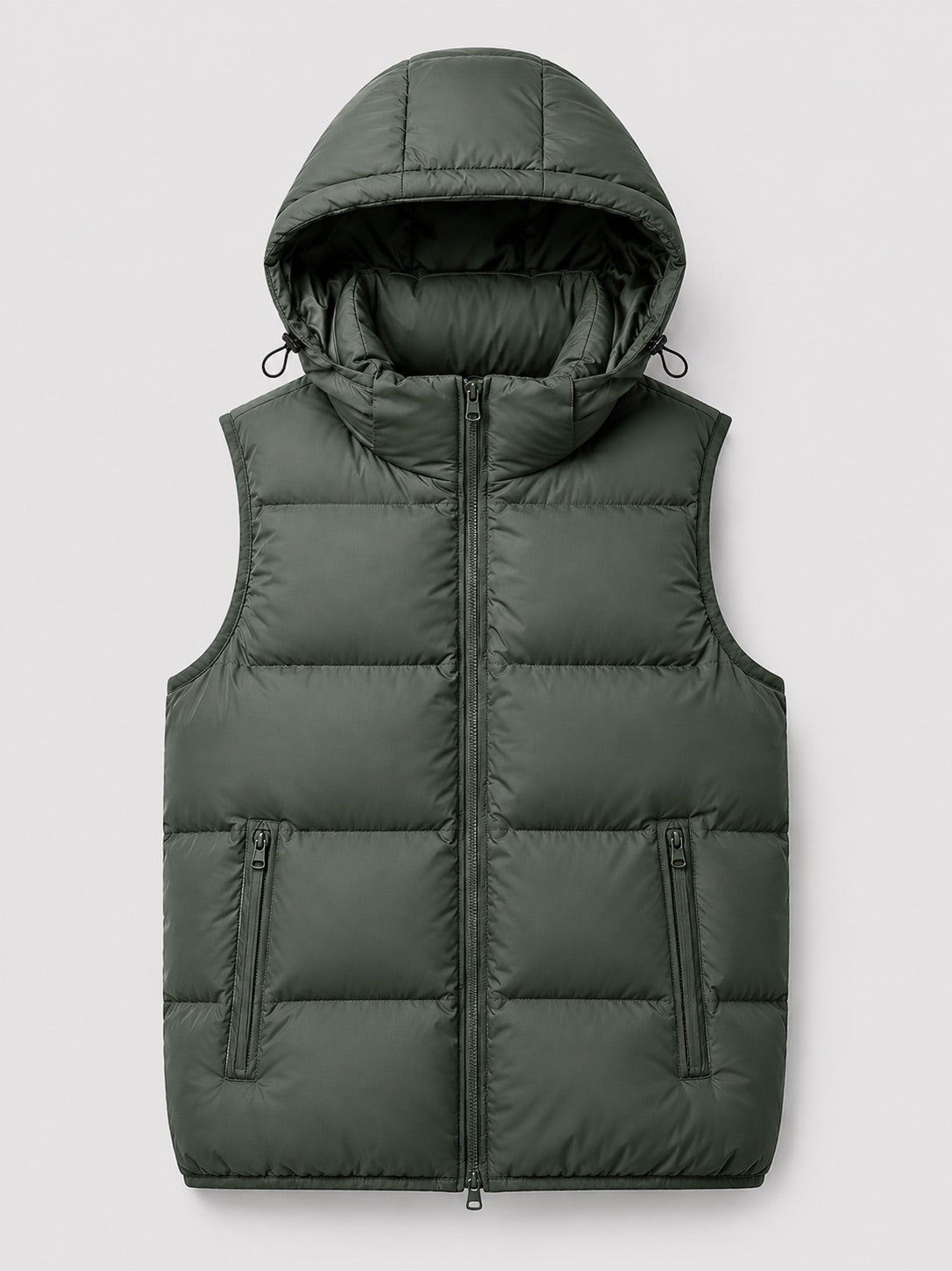 Men’s Hooded Puffer Gilet Thick Warm Autumn Winter Jacket for Casual and Outdoor Wear
