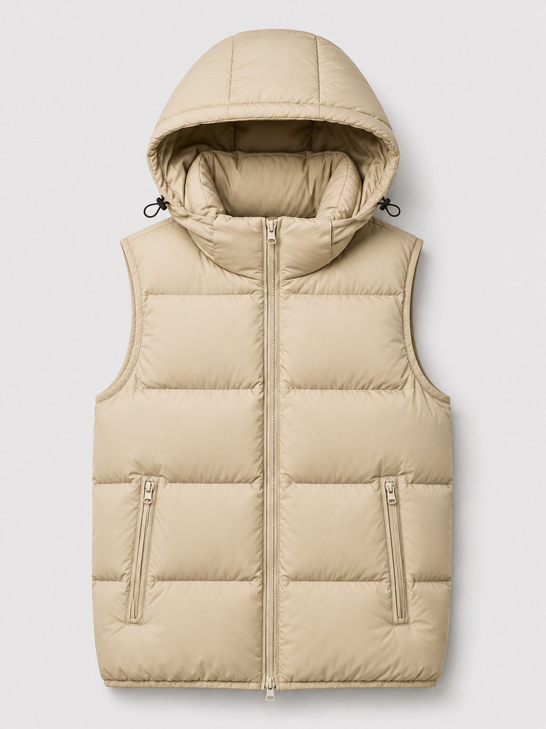 Men’s Hooded Puffer Gilet Thick Warm Autumn Winter Jacket for Casual and Outdoor Wear