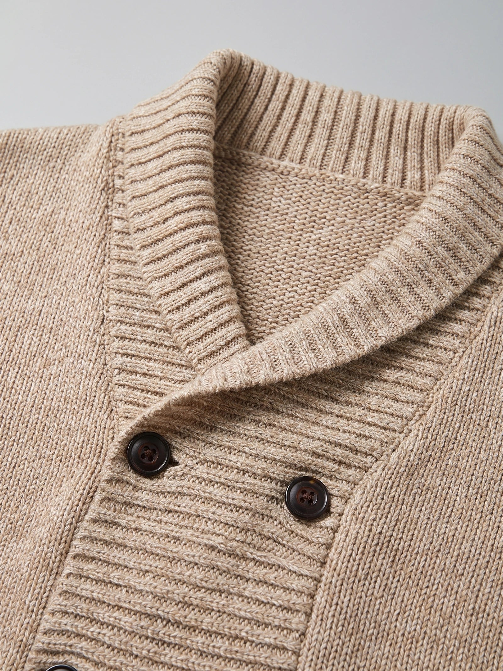 Men's Cardigan Jumper Double-Button Open Front Knit Autumn Winter Casual Wear