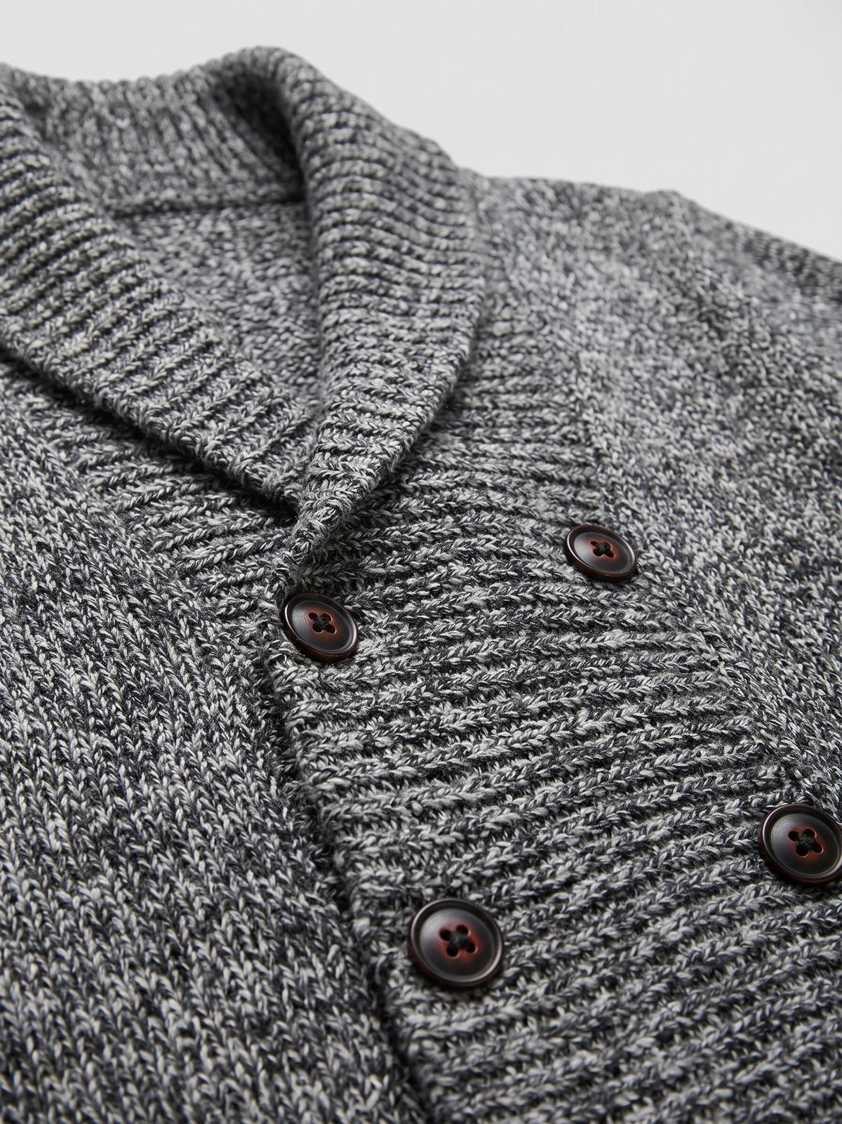Men's Cardigan Jumper Double-Button Open Front Knit Autumn Winter Casual Wear