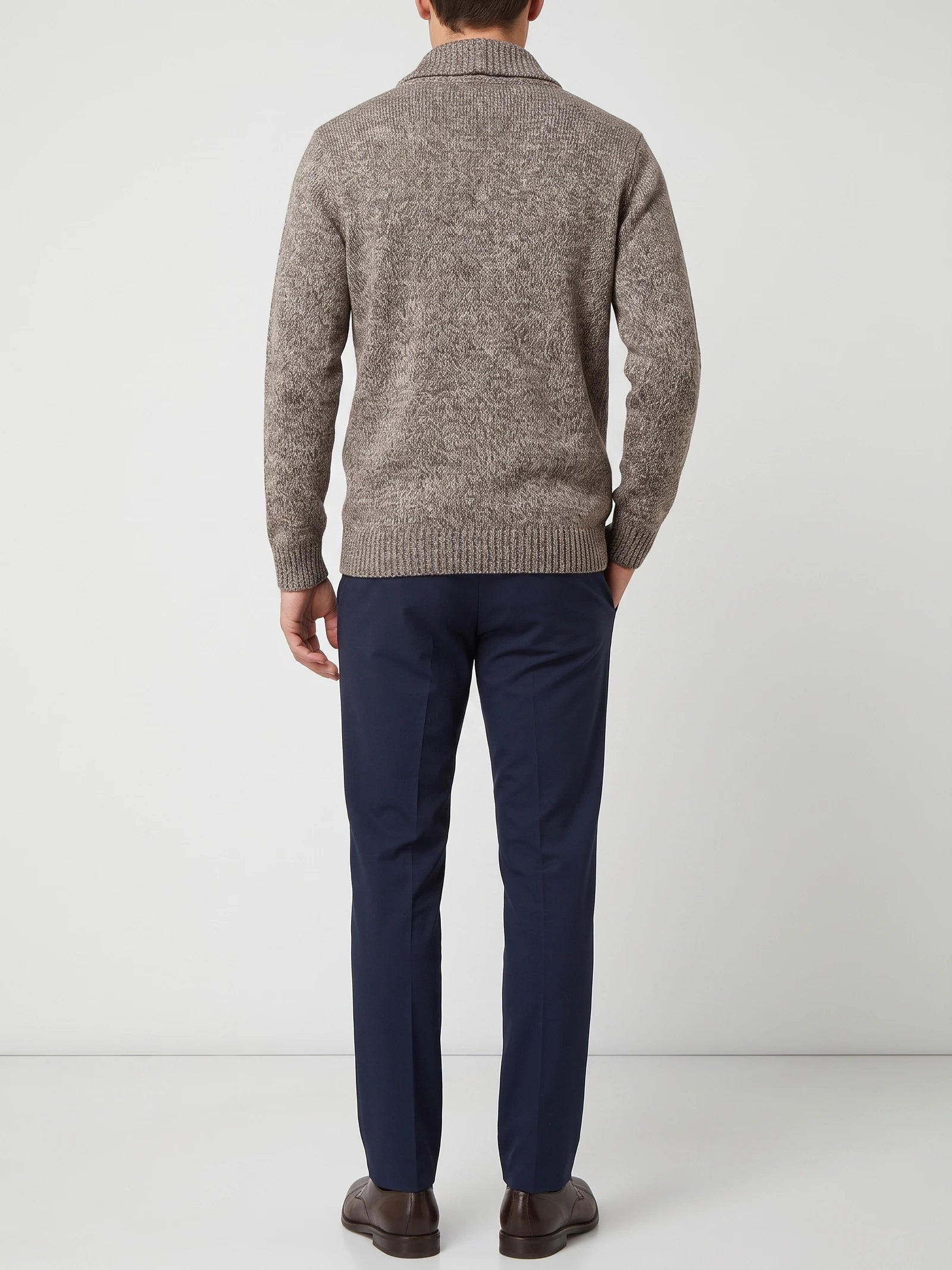 Men's Cardigan Jumper Double-Button Open Front Knit Autumn Winter Casual Wear