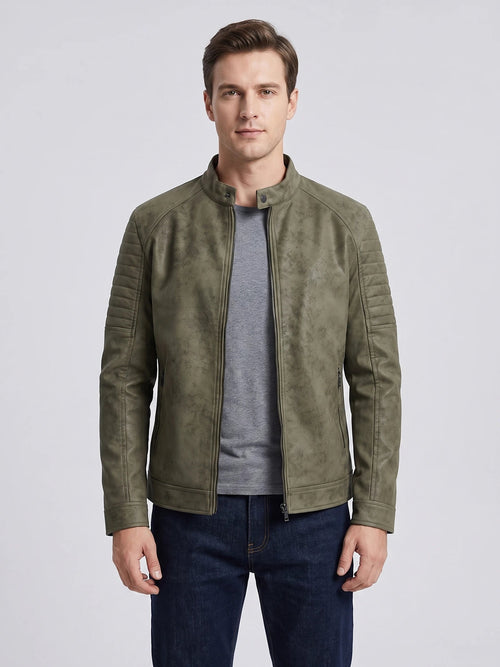 Men's Autumn Jacket, Casual Motorcycle Jacket for Streetwear