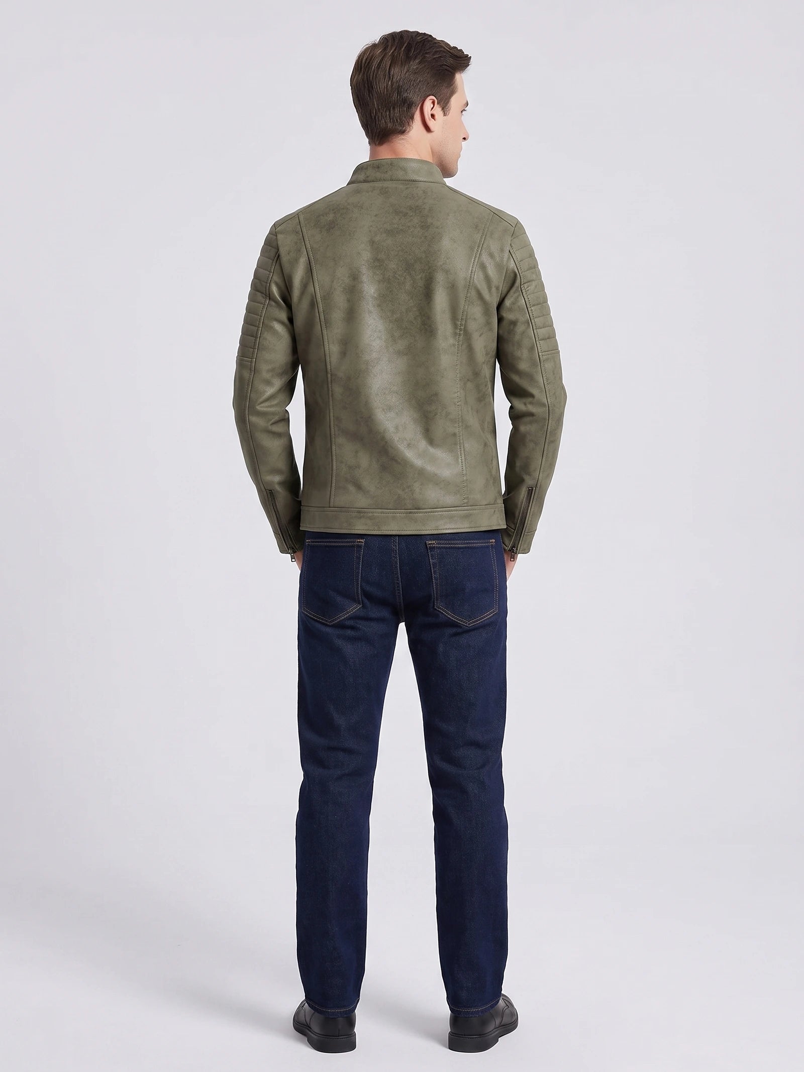 Men's Autumn Jacket, Casual Motorcycle Jacket for Streetwear