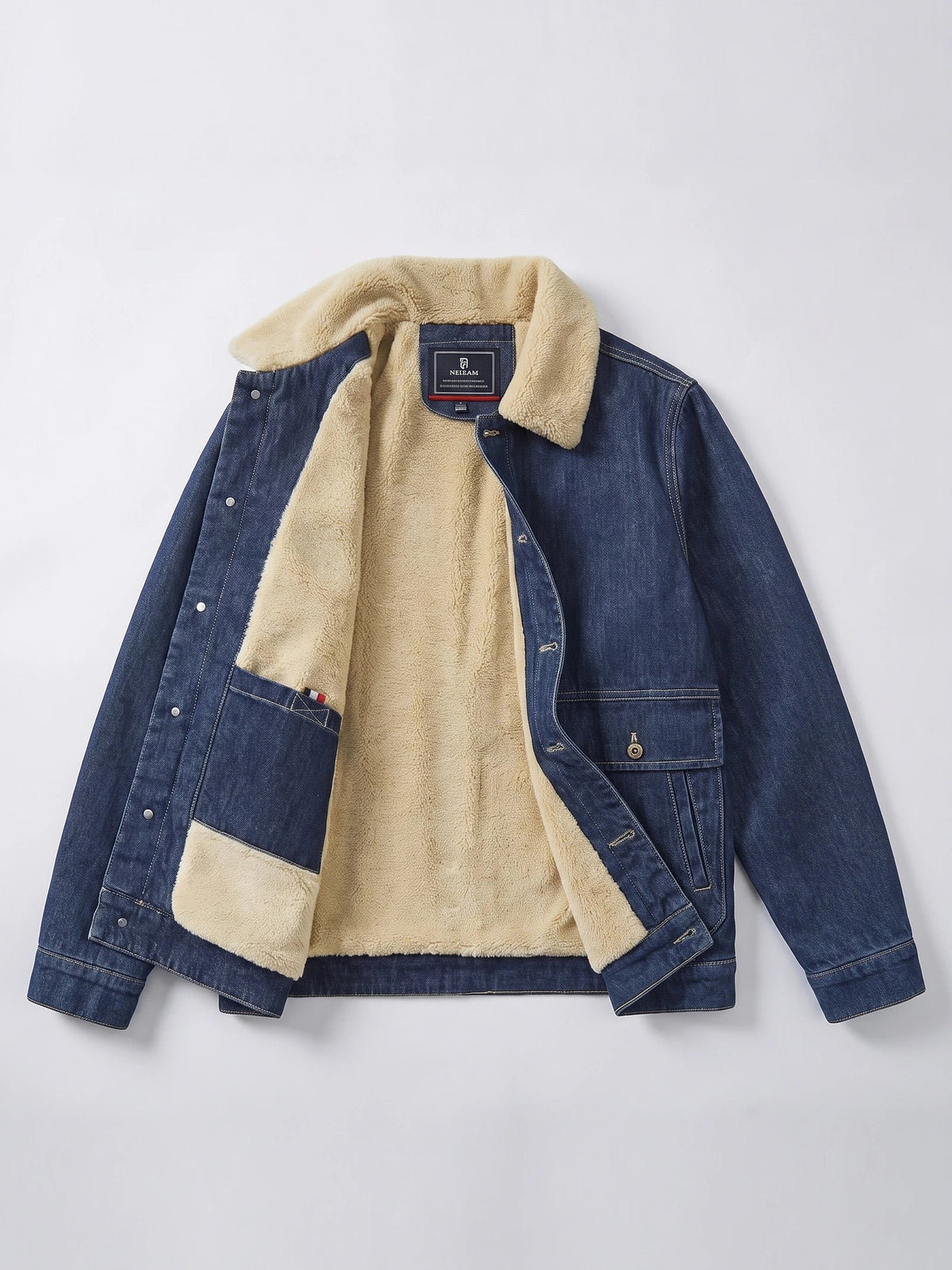 Men's Fleece Cargo Jacket with Multiple Pockets for Winter