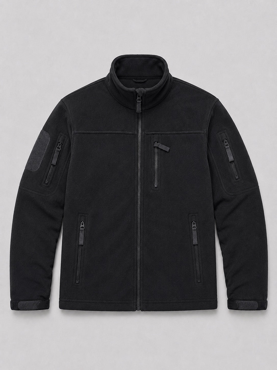 Men’s Fleece Jacket Windproof Full Zip Warm Winter Autumn Jacket with Zipper Pockets for Hiking, Work and Outdoor Wear