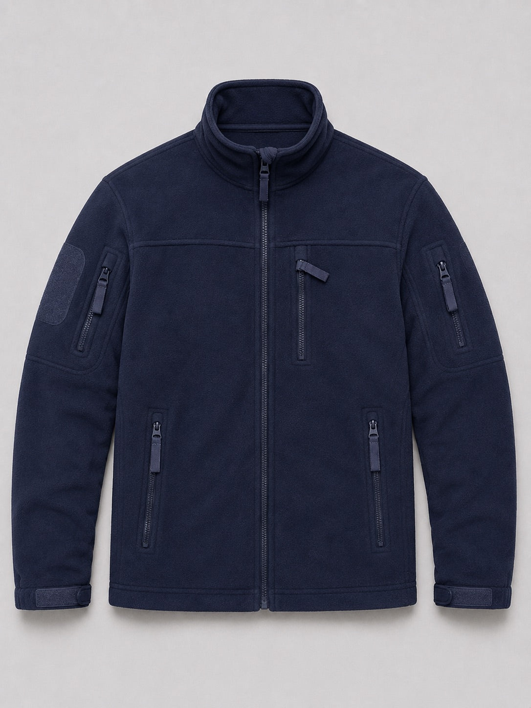 Men’s Fleece Jacket Windproof Full Zip Warm Winter Autumn Jacket with Zipper Pockets for Hiking, Work and Outdoor Wear