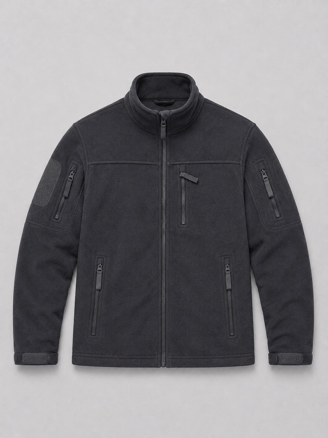 Men’s Fleece Jacket Windproof Full Zip Warm Winter Autumn Jacket with Zipper Pockets for Hiking, Work and Outdoor Wear