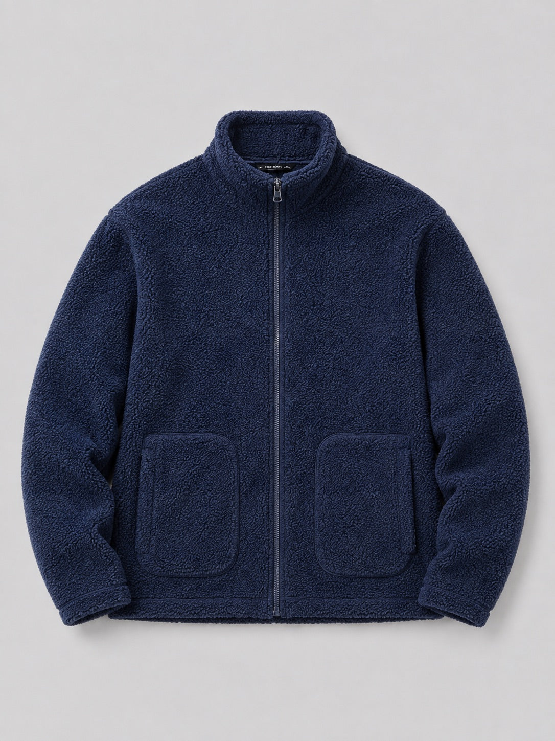 Men’s Full zip Fleece Jacket Stand Collar Loose Fit Warm Winter Autumn Jacket for Casual and Outdoor Wear