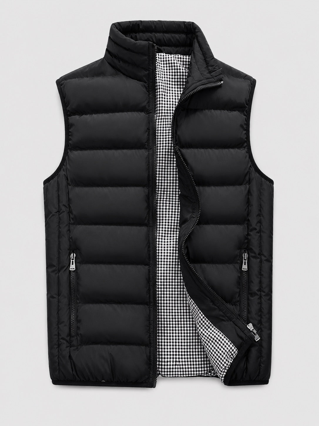 Men's Windproof Puffer Gilet Sleeveless Thick Warm Autumn Winter Jacket for Casual and Outdoor Wear