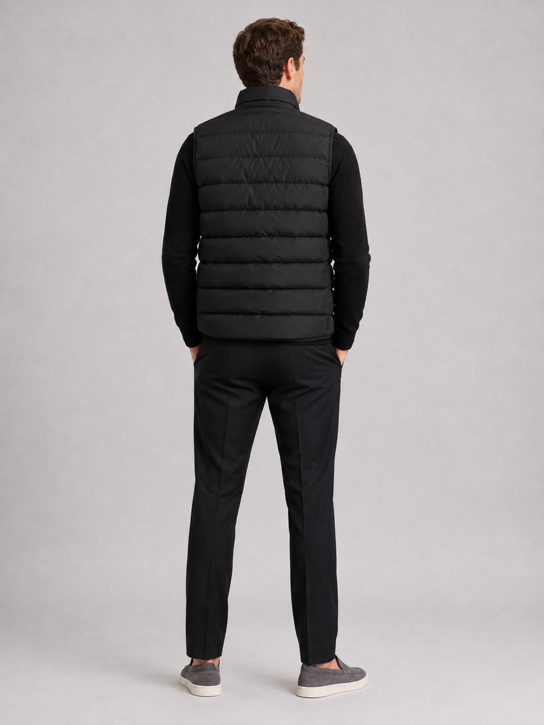 Men's Windproof Puffer Gilet Sleeveless Thick Warm Autumn Winter Jacket for Casual and Outdoor Wear