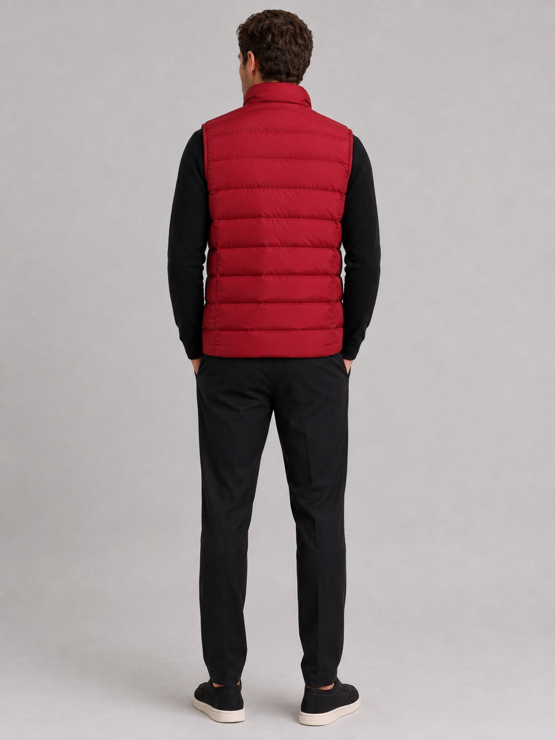 Men's Windproof Puffer Gilet Sleeveless Thick Warm Autumn Winter Jacket for Casual and Outdoor Wear