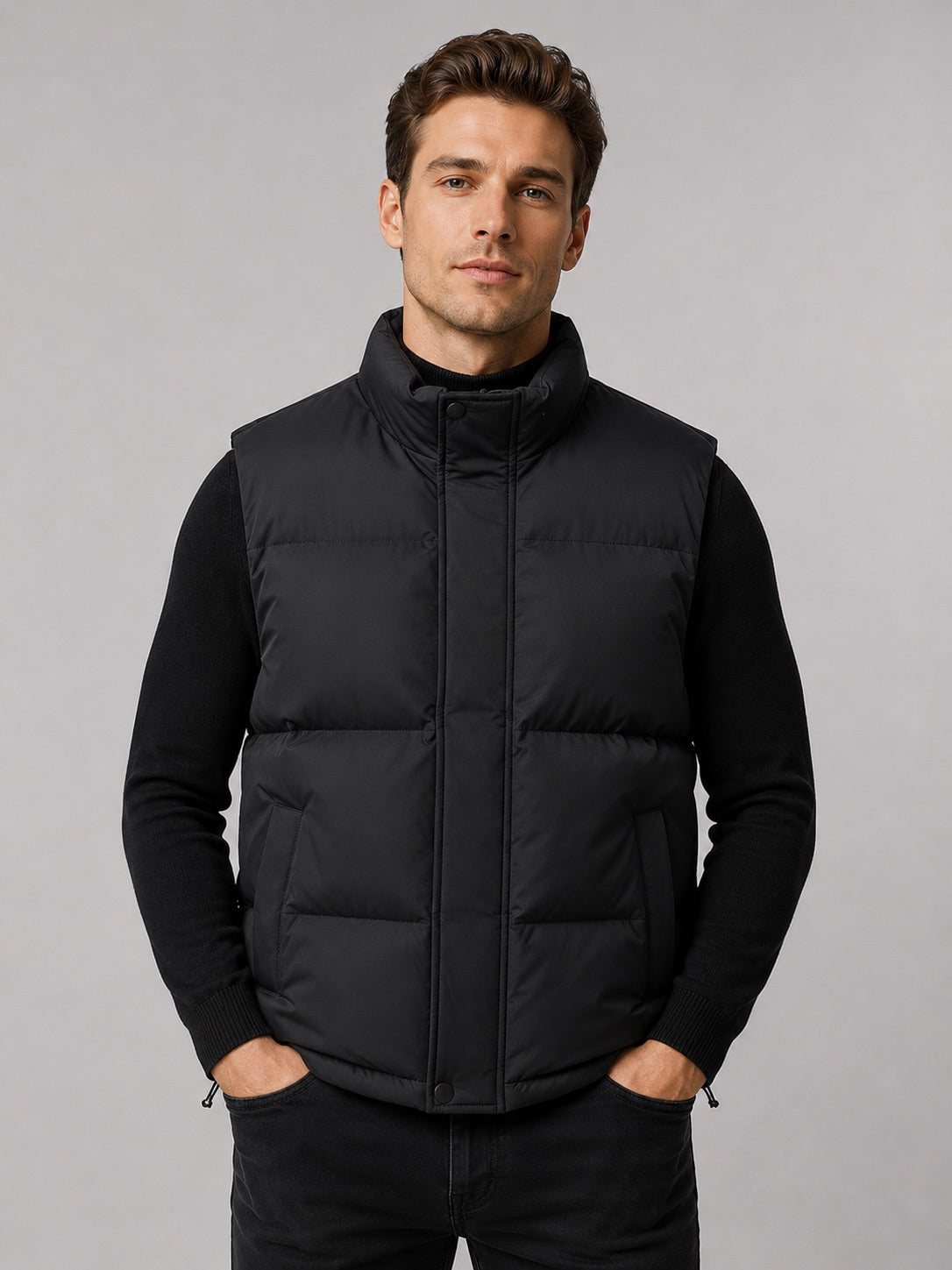 Men’s Puffer Gilet Thick Warm Autumn Winter Jacket for Casual and Outdoor Wear
