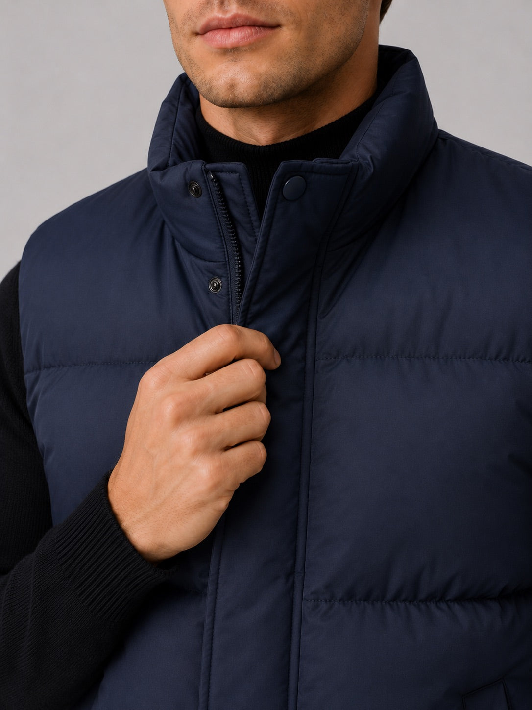 Men’s Puffer Gilet Thick Warm Autumn Winter Jacket for Casual and Outdoor Wear